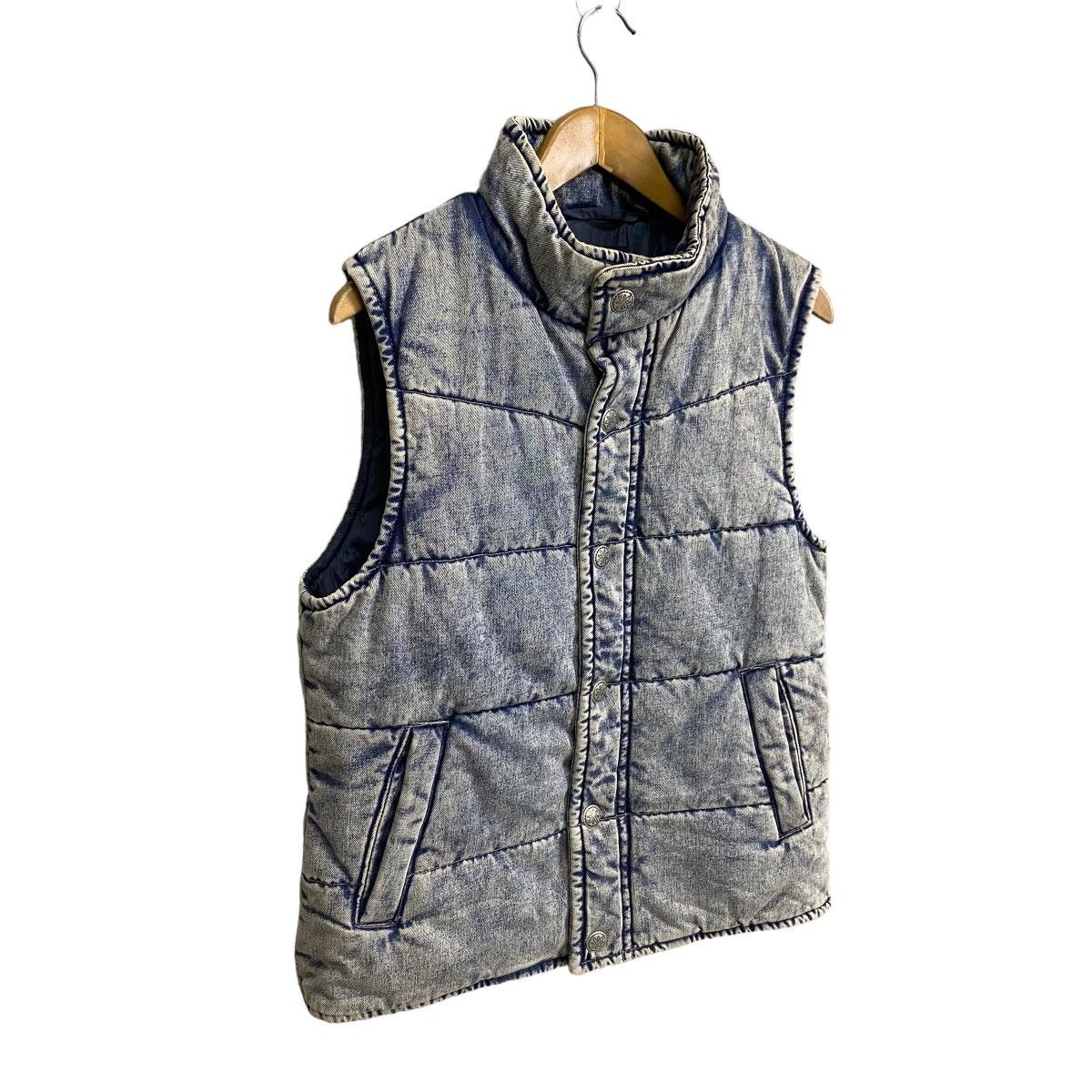Japanese Brand × Purple × Purple Brand Purple & Yellow puffer vest denim Size US L / EU 52-54 / 3 - 2 Thumbnail