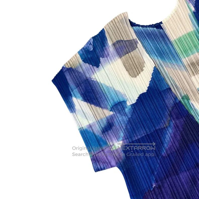Issey Miyake Issey Miyake Blue Dress Size M / US 6-8 / IT 42-44 - 3 Thumbnail