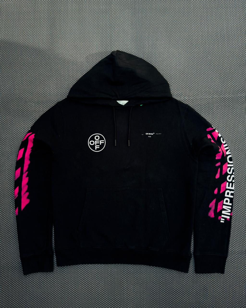 Off-White OFF-WHITE DIAG STENCIL HOODIE SS19 Size US L / EU 52-54 / 3 - 2 Thumbnail