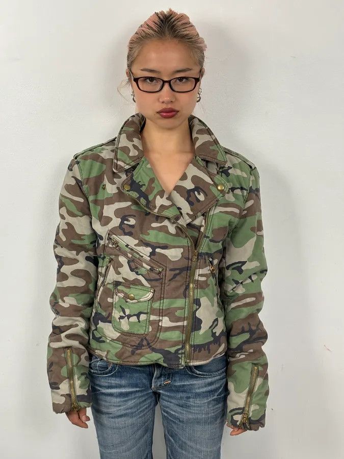 Polo Ralph Lauren Ralph Lauren Military Camo Perfecto Biker Jacket Size M / US 6-8 / IT 42-44 - 1 Thumbnail