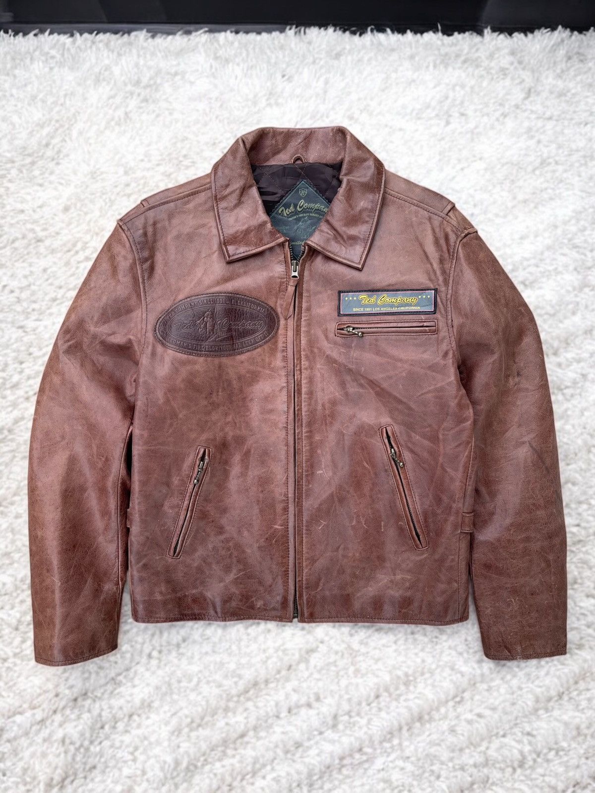 Tedman 🔥Vintage Ted Company Limited Edition Genuine Leather Jacket Size US M / EU 48-50 / 2 - 2 Thumbnail