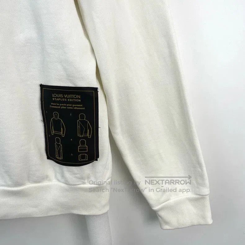 Louis Vuitton Louis Vuitton White Logo Hoodie Sweatshirt. Size US L / EU 52-54 / 3 - 7 Thumbnail