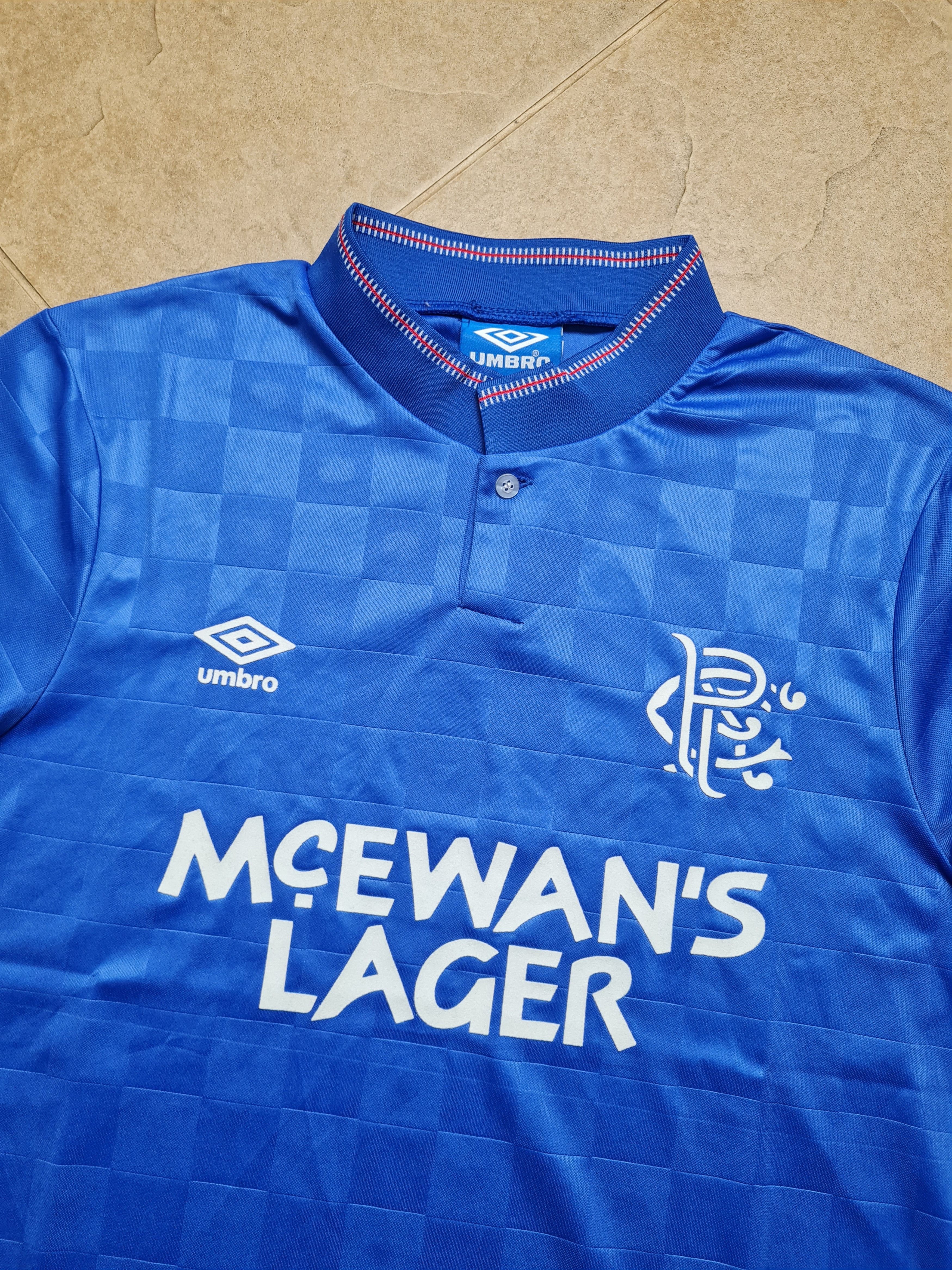 Umbro RETRO JERSEY GLASGOW RANGERS 1988/1989 SOCCER FOOTBALL SHIRT Size US M / EU 48-50 / 2 - 19 Thumbnail