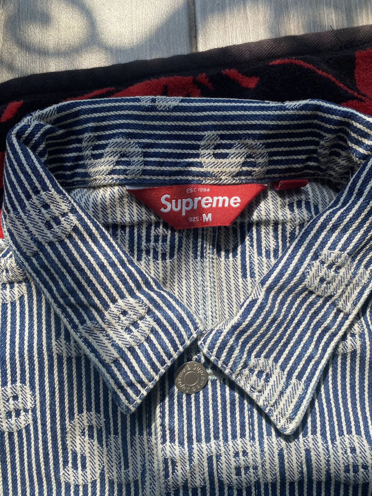 Supreme Supreme Denim Chore Trucker Jacket size Medium Size US M / EU 48-50 / 2 - 3 Thumbnail