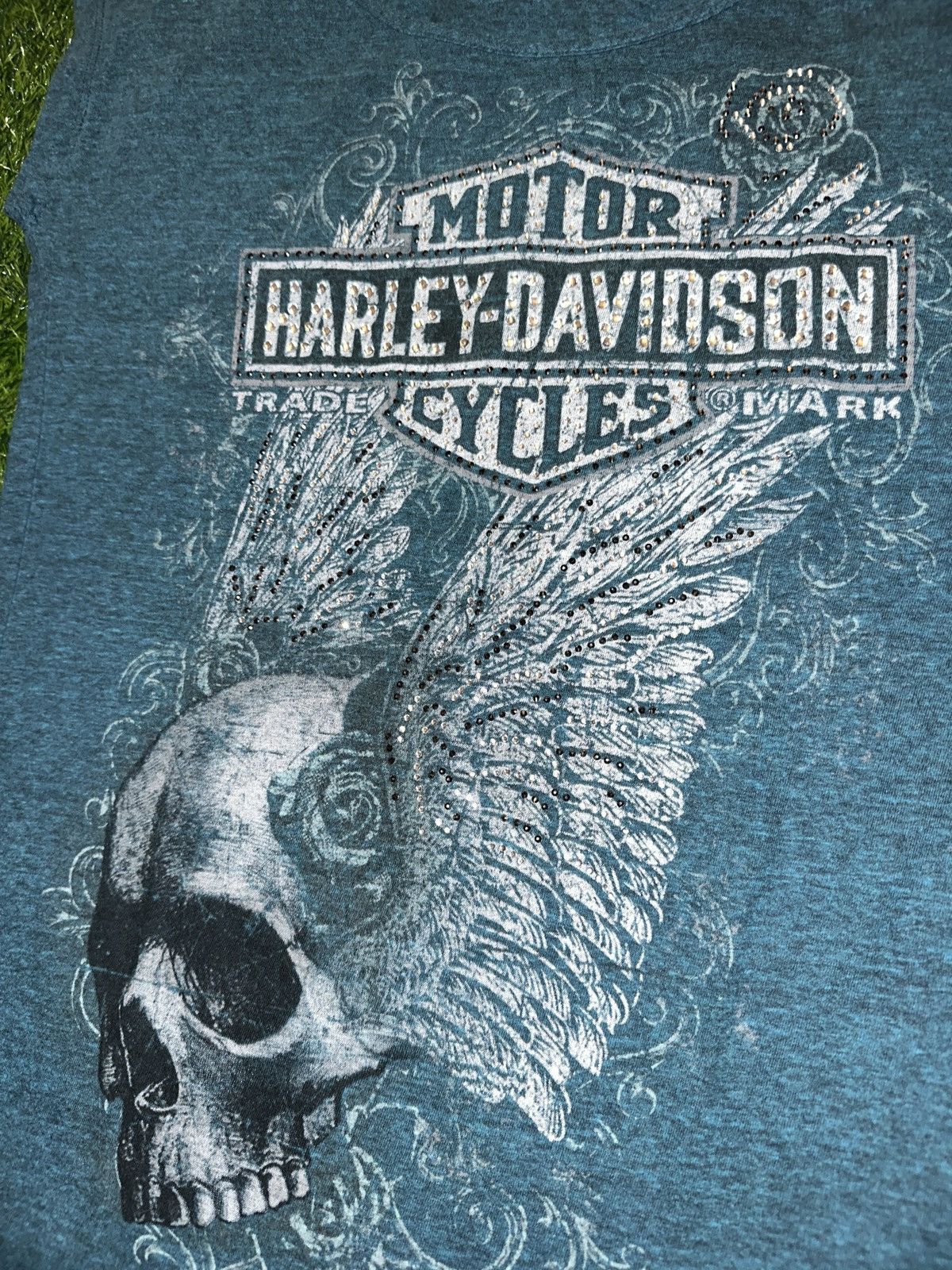 Harley Davidson Vintage harley davidson motorcycles womens skull tee shirt M Size M / US 6-8 / IT 42-44 - 3 Thumbnail