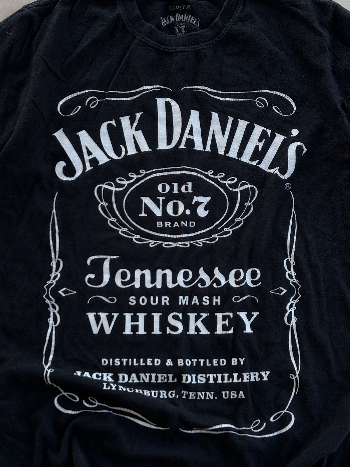 Other × Vintage Vintage Jack Daniels Old Time Washed Black Tee Shirt Size US M / EU 48-50 / 2 - 3 Thumbnail
