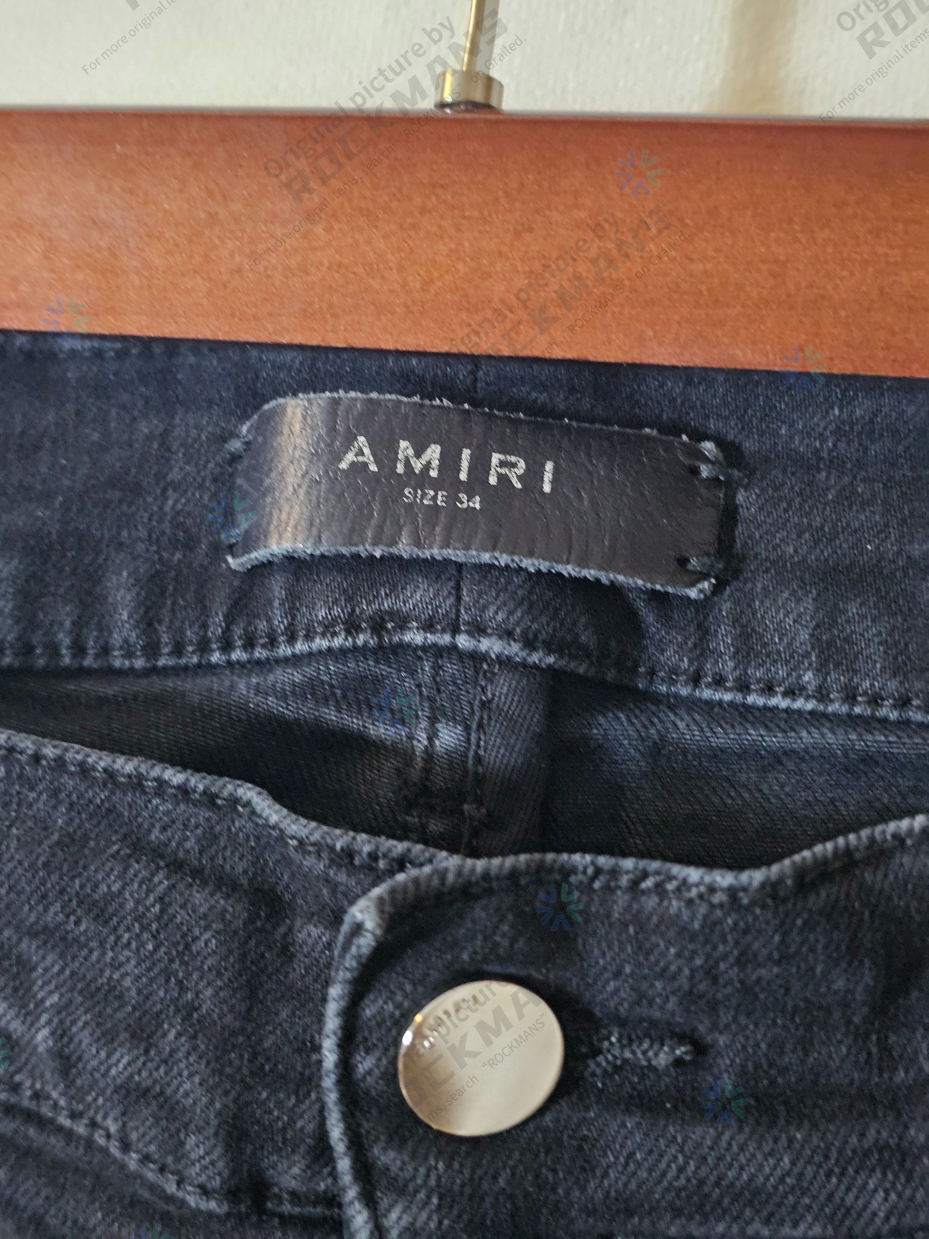 Amiri Amiri MX1 Animation Patch Jeans Aged Black Size 34 Size US 34 / EU 50 - 3 Thumbnail