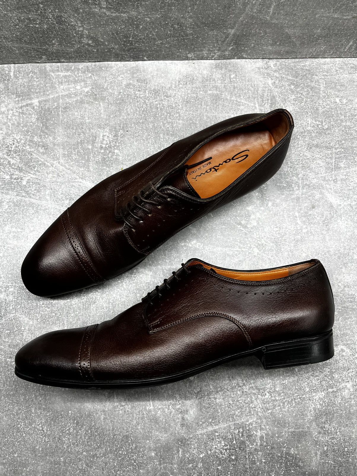 Leather × Santoni Santoni Size US 9 / EU 42 - 4 Thumbnail
