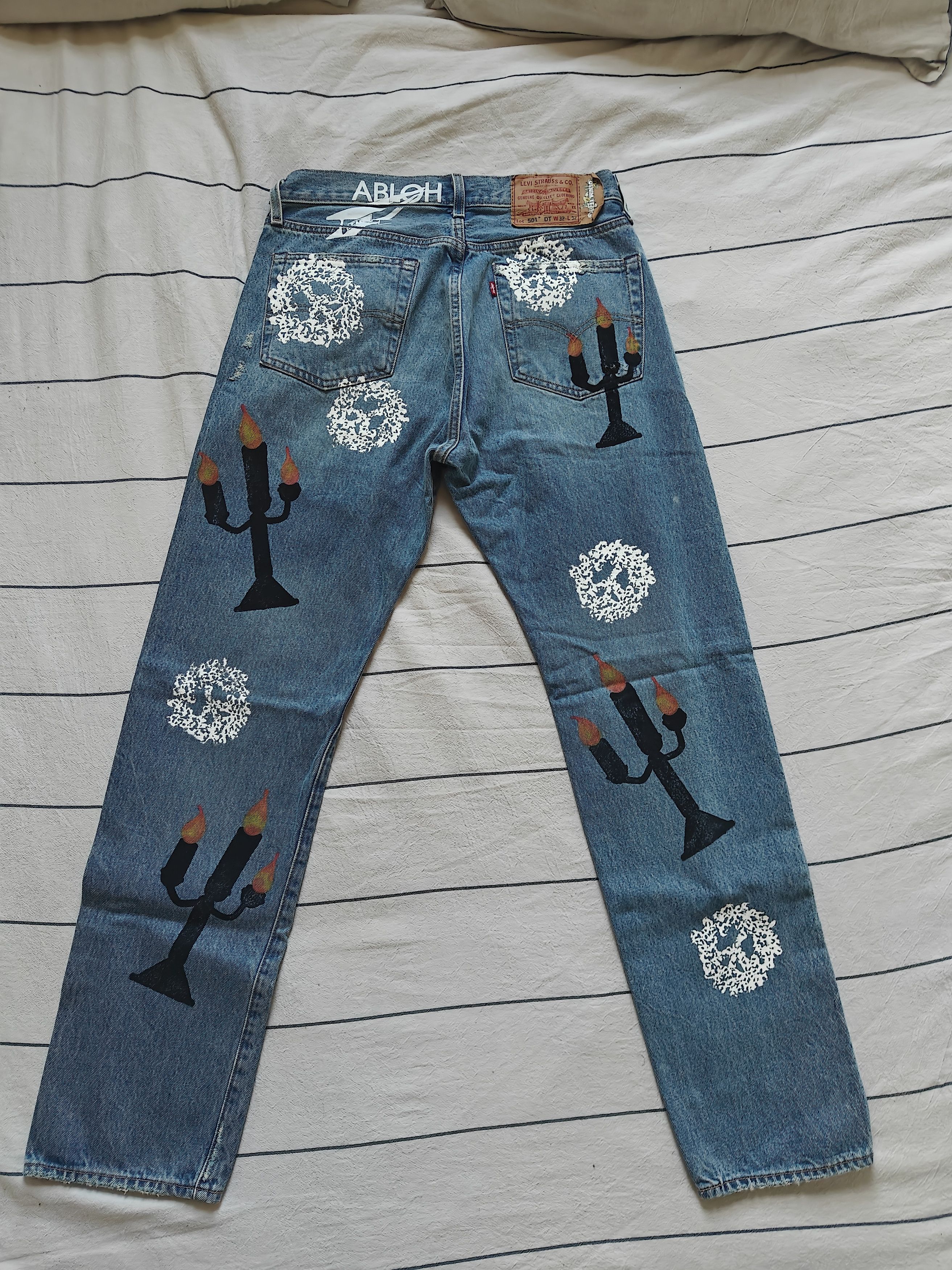 DENIM TEARS Denim Tears x Virgil Abloh - Screen Printed Size US 32 / EU 48 - 2 Thumbnail