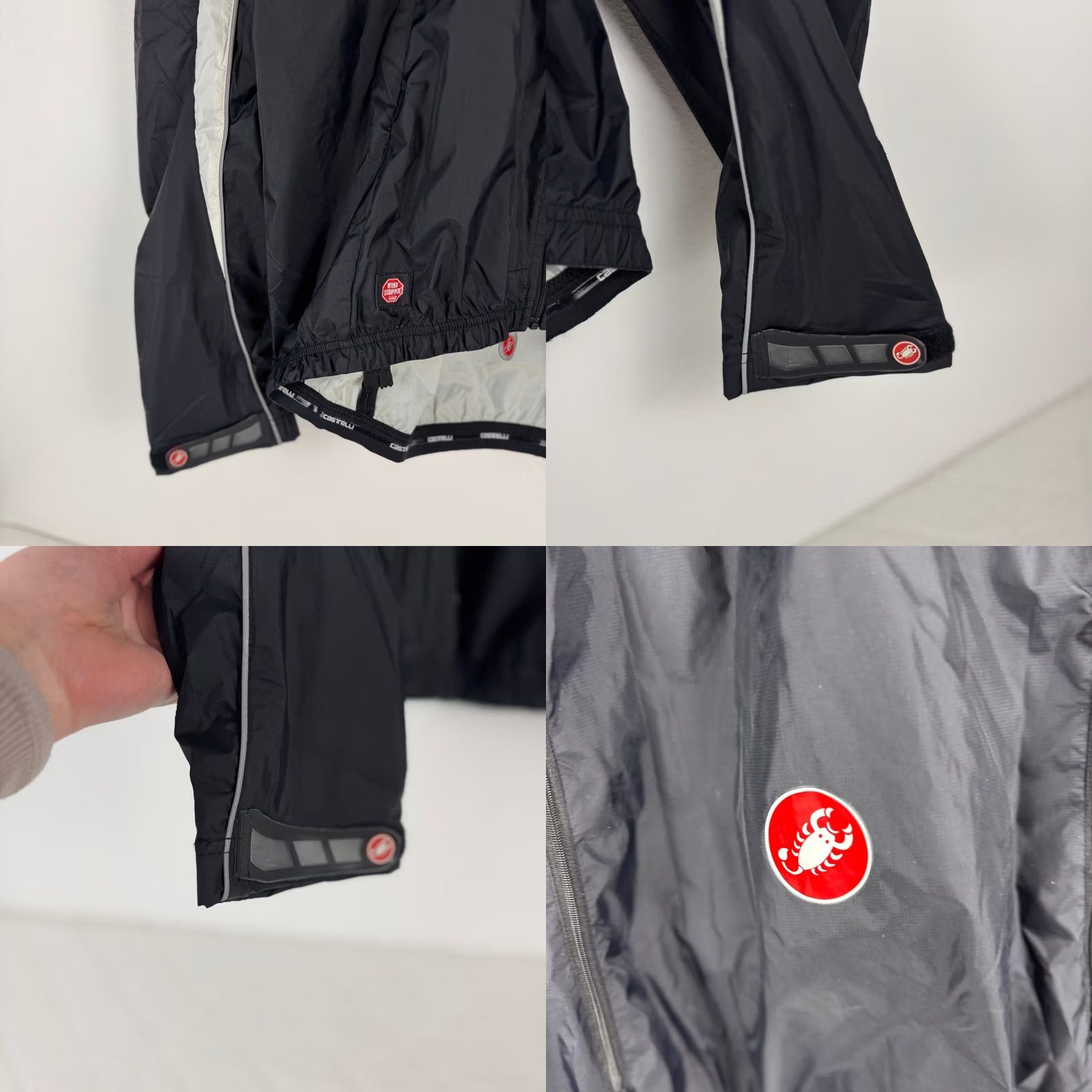 Vintage Castelli Cycling Jacket Mens XXL Black White Windstopper Fusione Rosso Corsa Size US XXL / EU 58 / 5 - 8 Thumbnail