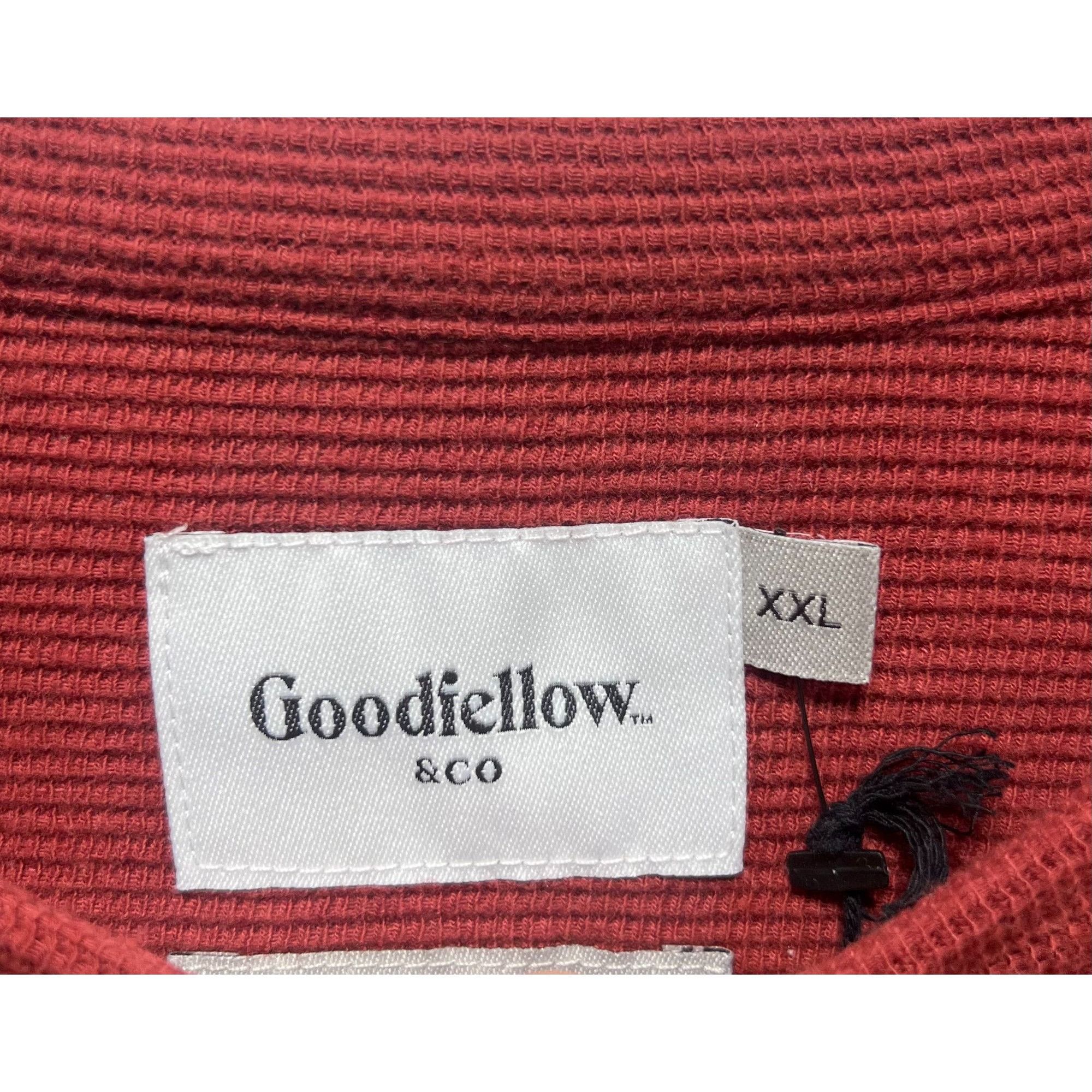 Other GoodFellow - Men's Long Sleeve Henley T-Shirt - Red - XXL Size US XXL / EU 58 / 5 - 13 Thumbnail