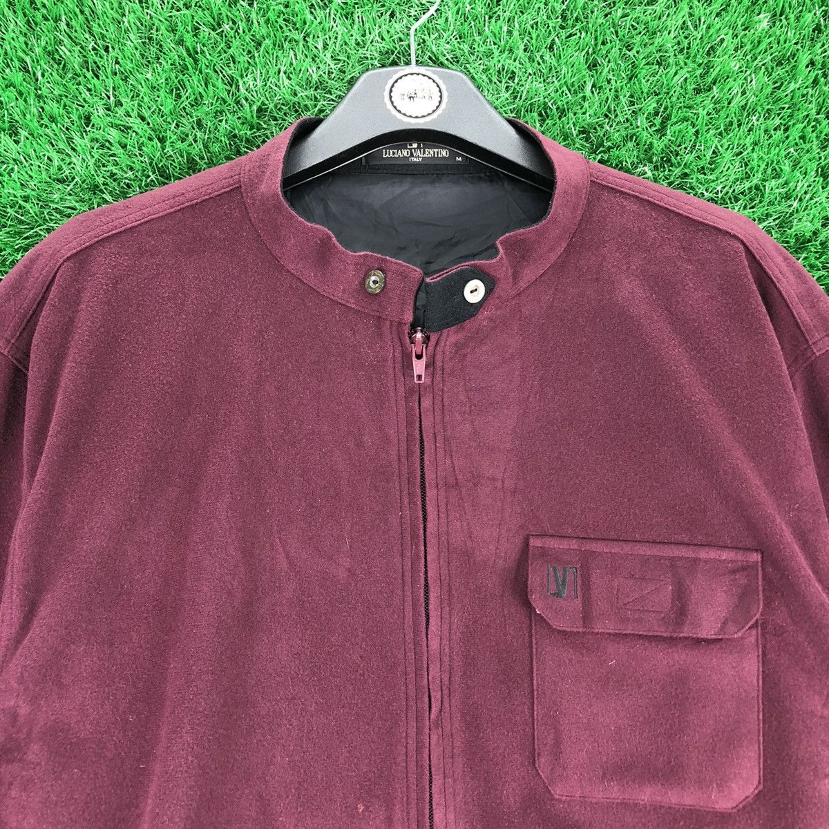 Japanese Brand Vintage 90's Luciano Valentino Italy Zipper Jacket Size US M / EU 48-50 / 2 - 7 Thumbnail