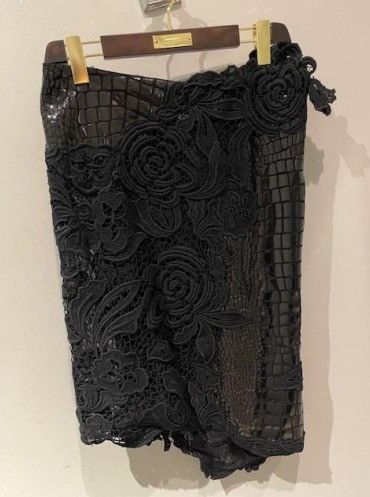 Tom Ford o1w1db10225 GCL861 Leather Midi Skirt in Black Size 27" / US 4 / IT 40 - 1 Preview