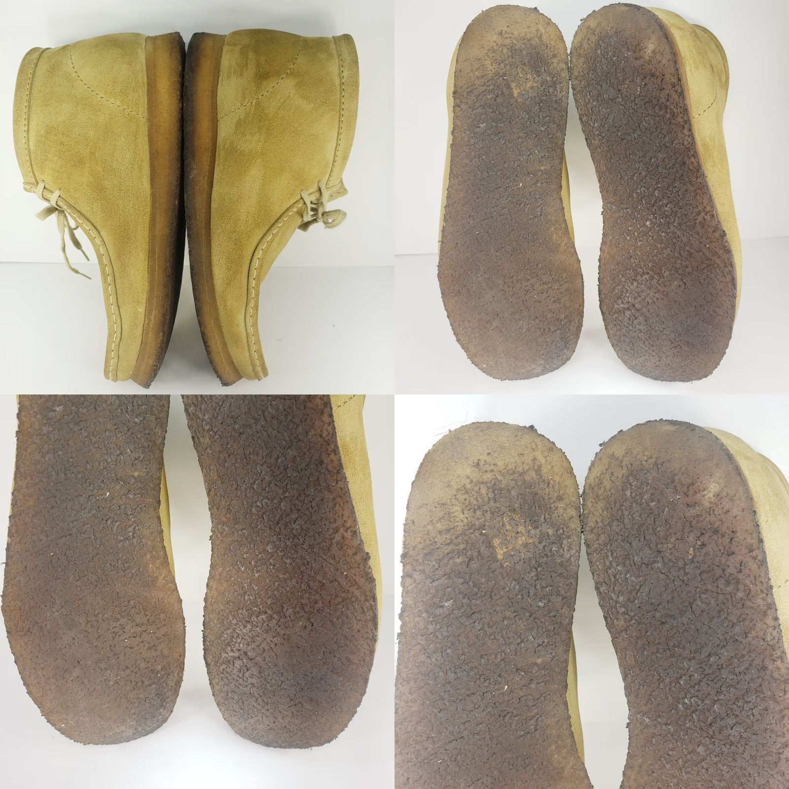 Clarks Clarks Originals Men's 11.5M Tan Leather Suede Chukka Desert Boots Casual, Travel, Workwear - Comfort, Crepe Soles, Leather Insole - Vintage No Size US 12 / EU 45 - 9 Thumbnail
