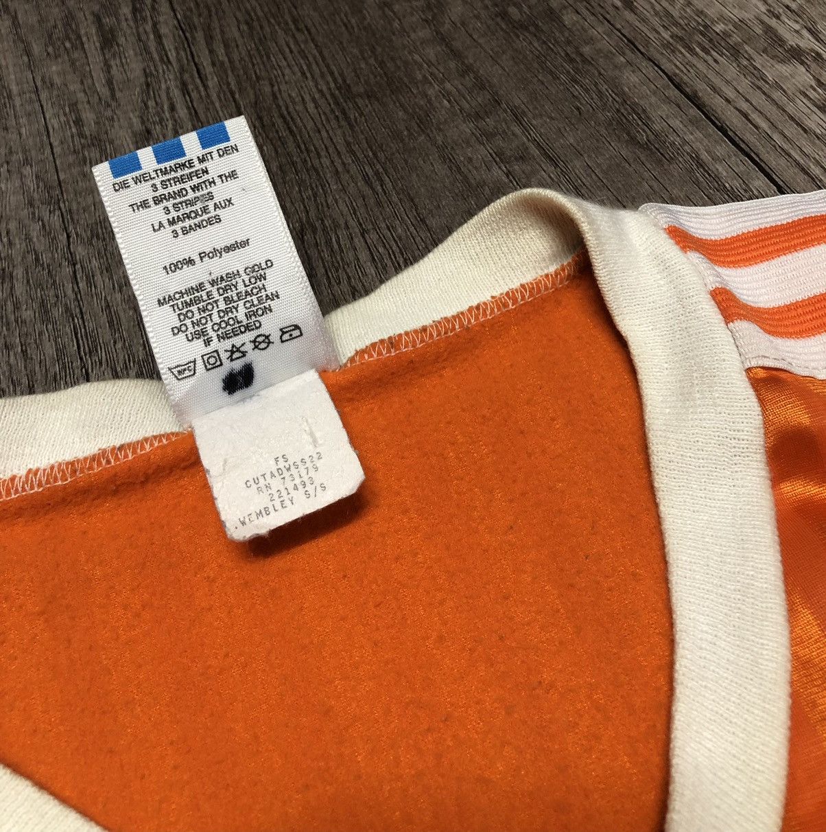 Adidas × Vintage Vintage Jersey Adidas Rare 100% Polyester Made in U.S.A Size US S / EU 44-46 / 1 - 9 Thumbnail
