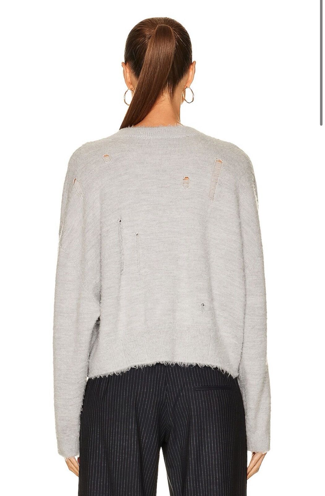 R13 Cropped Shaggy Oversized Sweater large Size L / US 10 / IT 46 - 17 Thumbnail