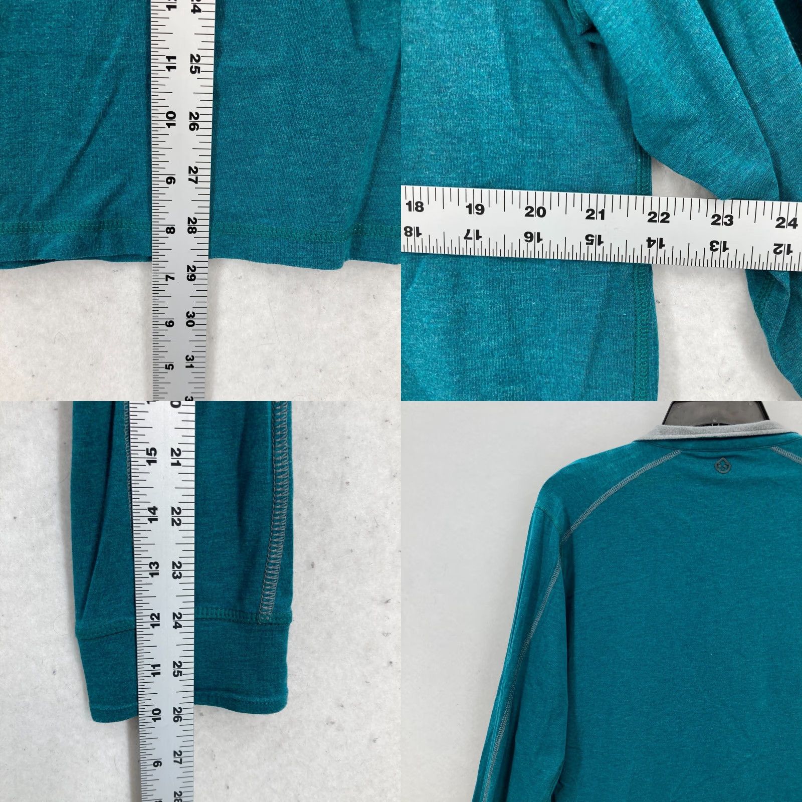 Vintage TASC Performance Carrollton Lightweight Quarter Zip Mens Large Blue Bamboo Gym Shirt Size US L / EU 52-54 / 3 - 8 Thumbnail