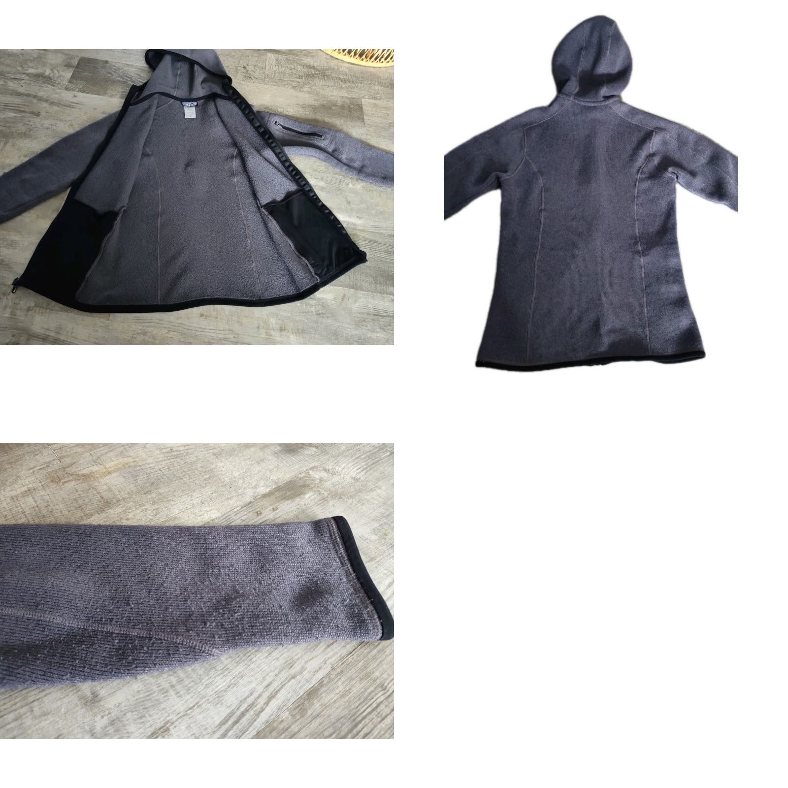 Patagonia Patagonia Hoodie Jacket Women XS Regular Gray Solid Full Zip Hooded Jacket, Better Sweater, Outdoor, Vintage No, Fleece, Polyester, Logo, 90s? Size XS / US 0-2 / IT 36-38 - 10 Thumbnail