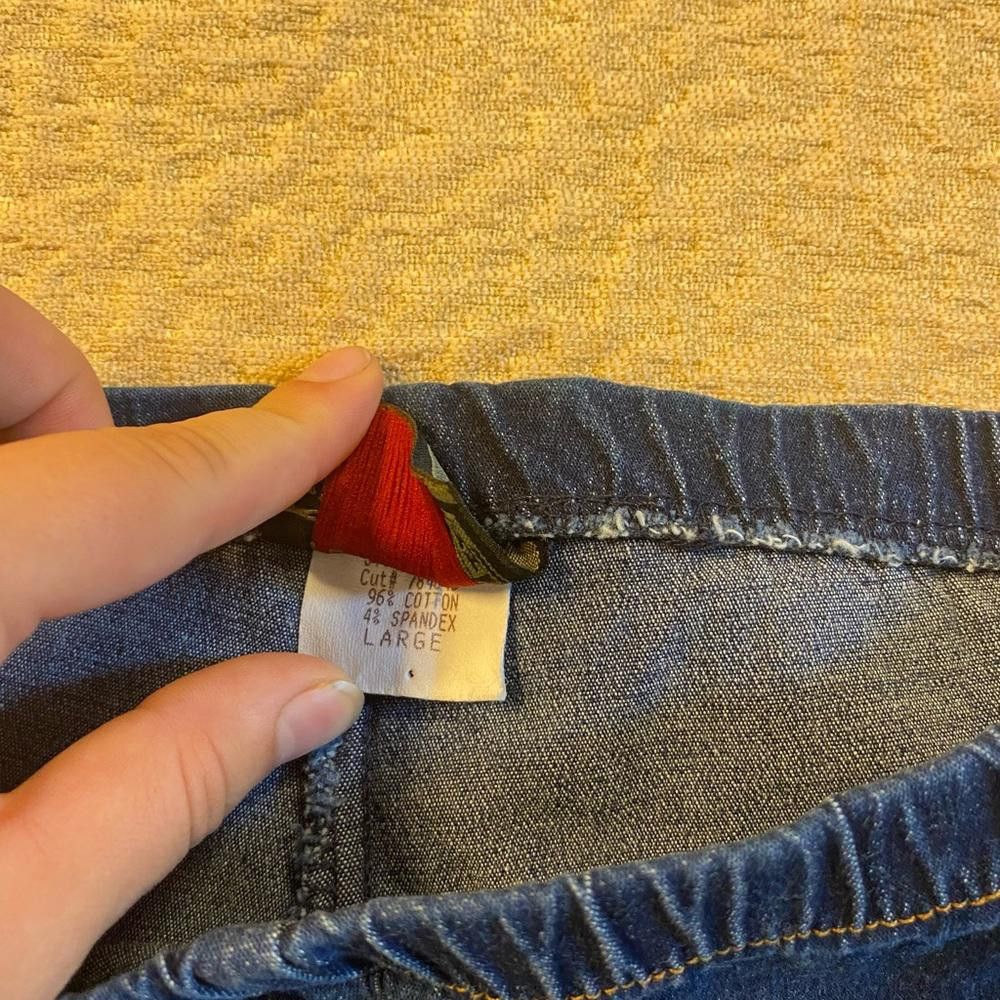 Designer Vintage blue denim stretch jeans Size 36" / US 14 / IT 50 - 4 Thumbnail