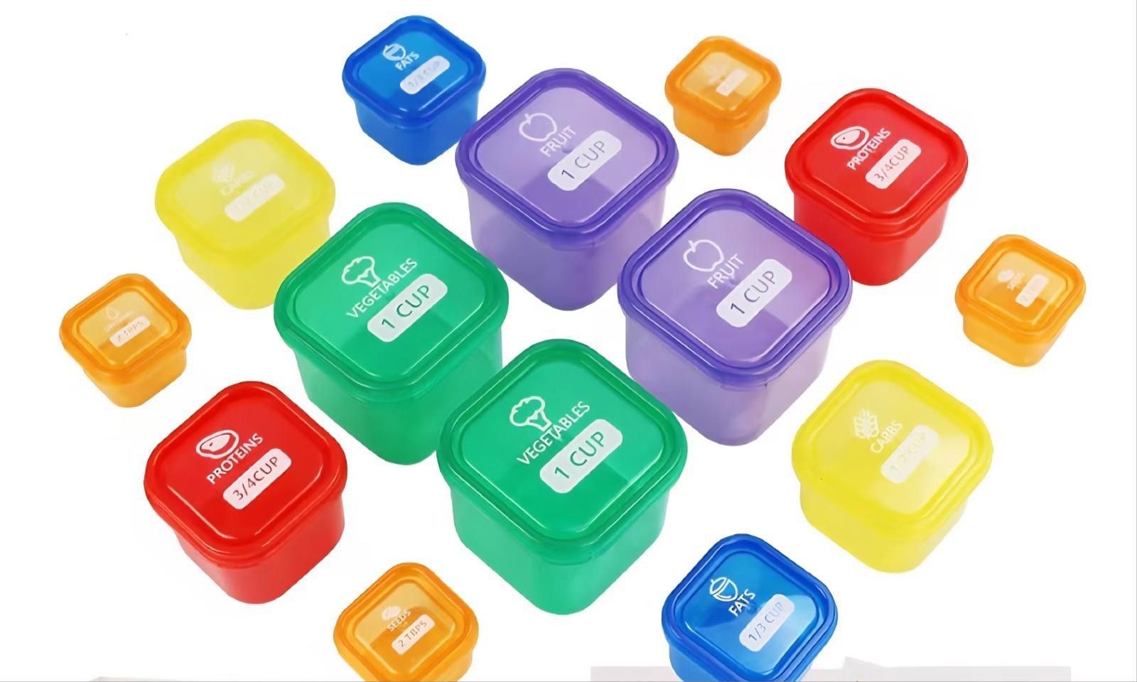 Other 21-Days Food Portion Control Container Kit Wt. Loss 14-Piece Size ONE SIZE - 2 Thumbnail