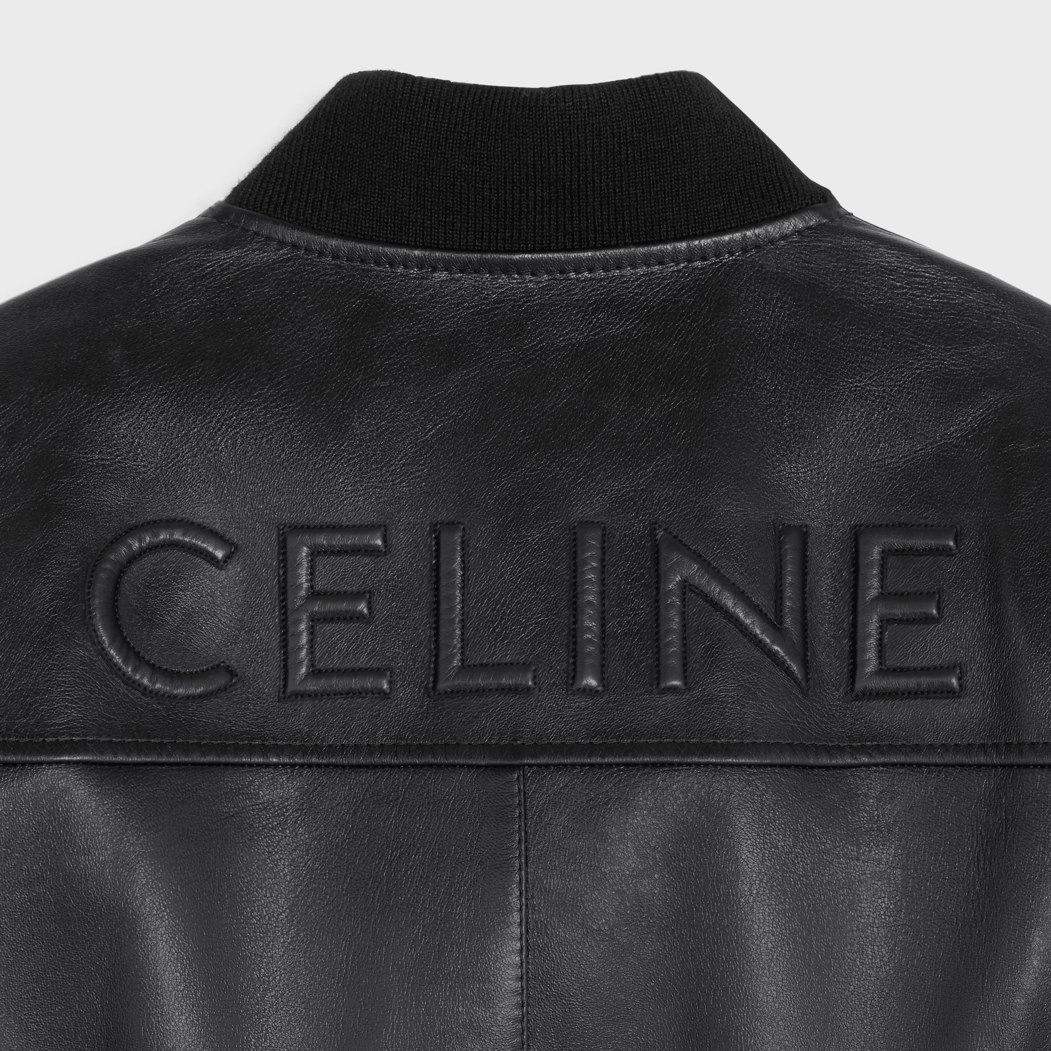 Celine o1bcso1str0925 2EF26280D Blouson Lambskin Jacket in Black Size US XL / EU 56 / 4 - 4 Thumbnail