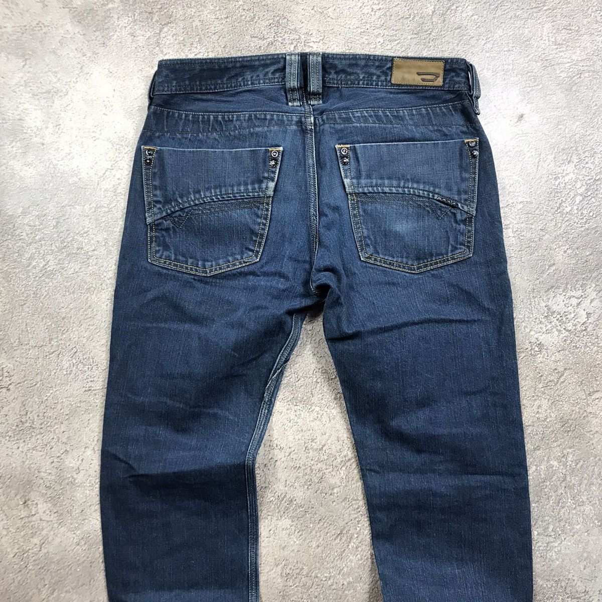 Vintage Vintage Y2K Diesel Baggy Low Rise Distressed Jeans W31 Logo Size US 31 - 6 Thumbnail