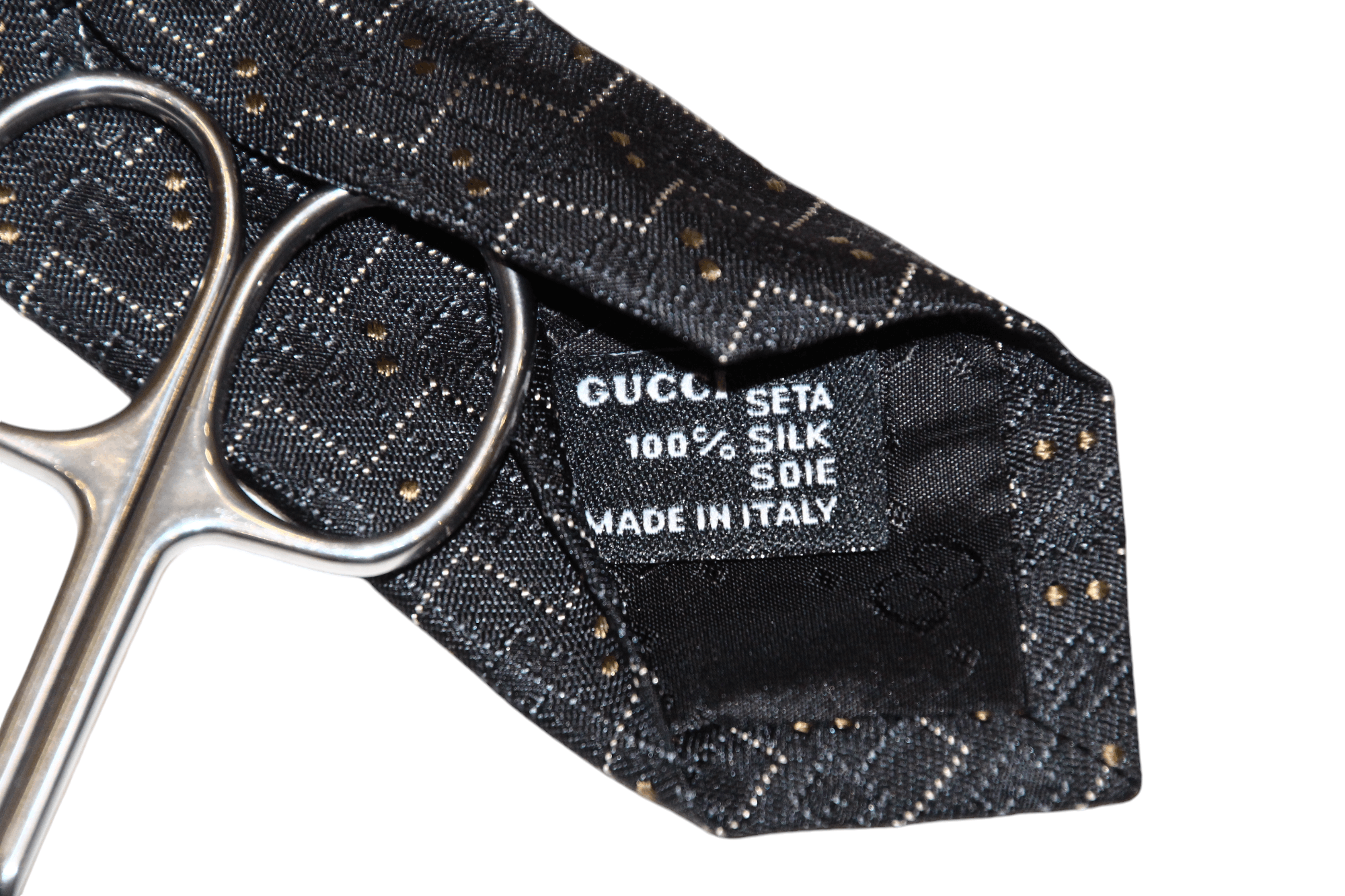 Gucci Gucci Abstract Textured Hand Pattern Jacquard Silk Tie Size ONE SIZE - 9 Thumbnail