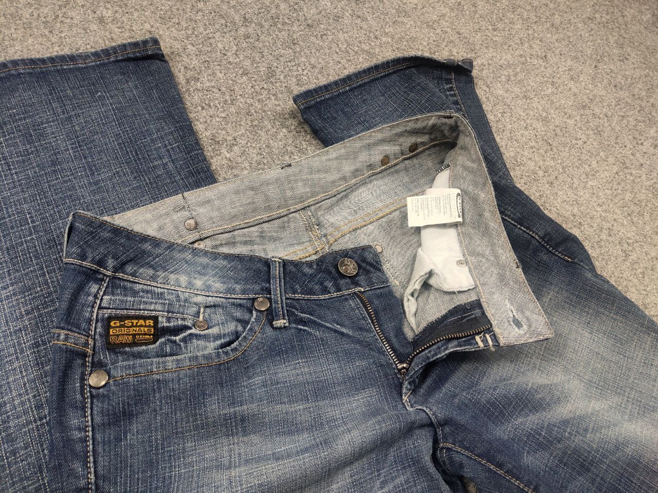 G-Star Vintage G Star Y2K Flared Jeans Low Rise Belt LBG Bootcut Size US 31 - 13 Thumbnail