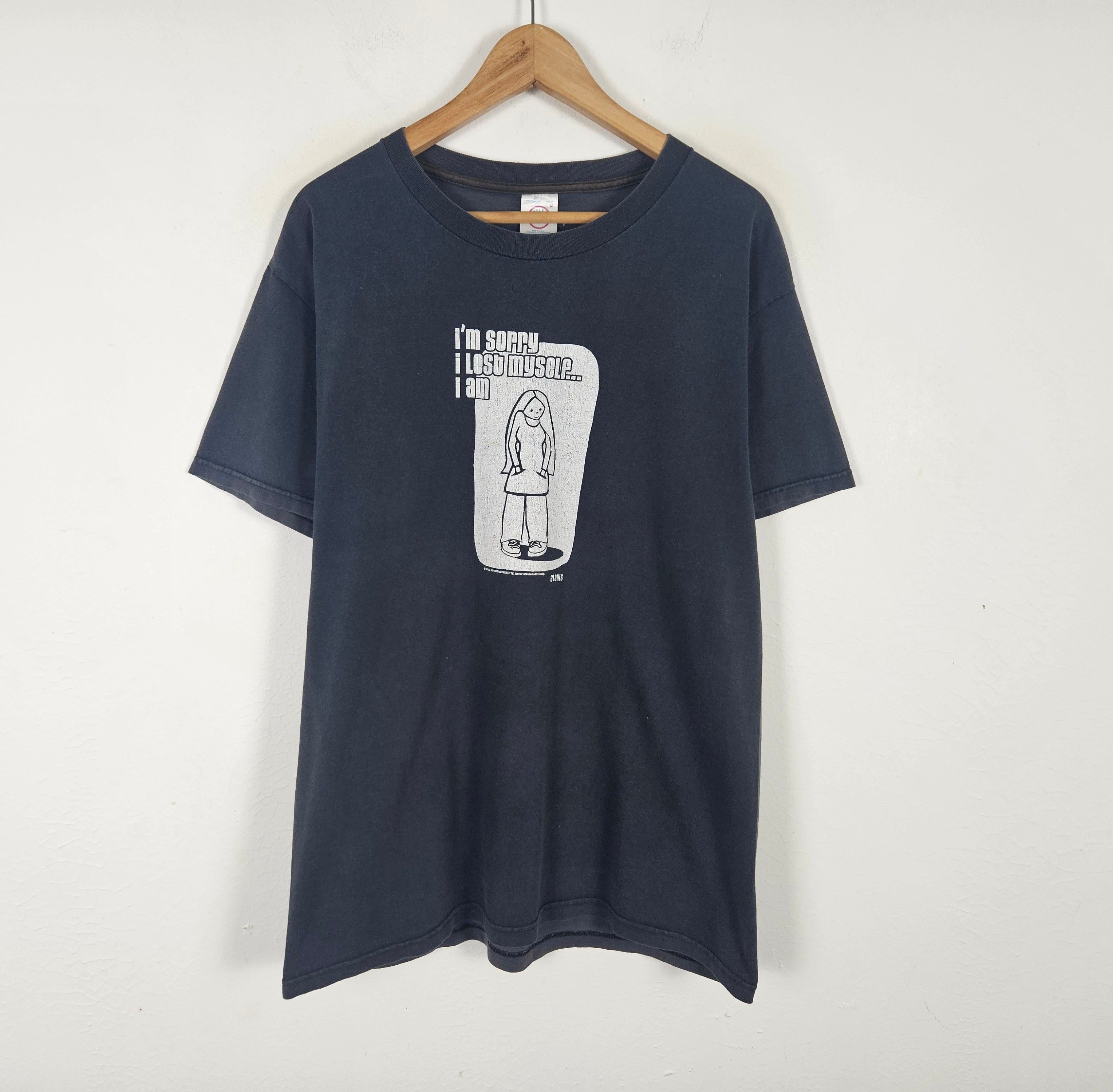 Band Tees × Vintage Vintage Alanis Morissette I'm sorry I Lose Myself Y2K shirt Size US L / EU 52-54 / 3 - 3 Thumbnail
