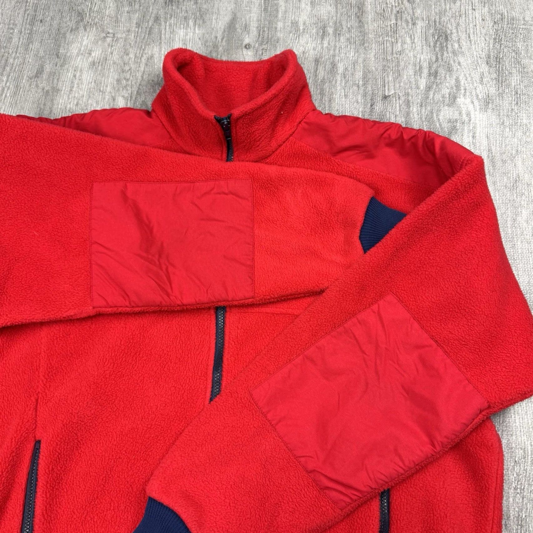 Vintage VINTAGE VTG LL BEAN FULL ZIP RED HEAVYWEIGHT FLEECE JACKET NYLON PATCH XL Size US XL / EU 56 / 4 - 3 Thumbnail