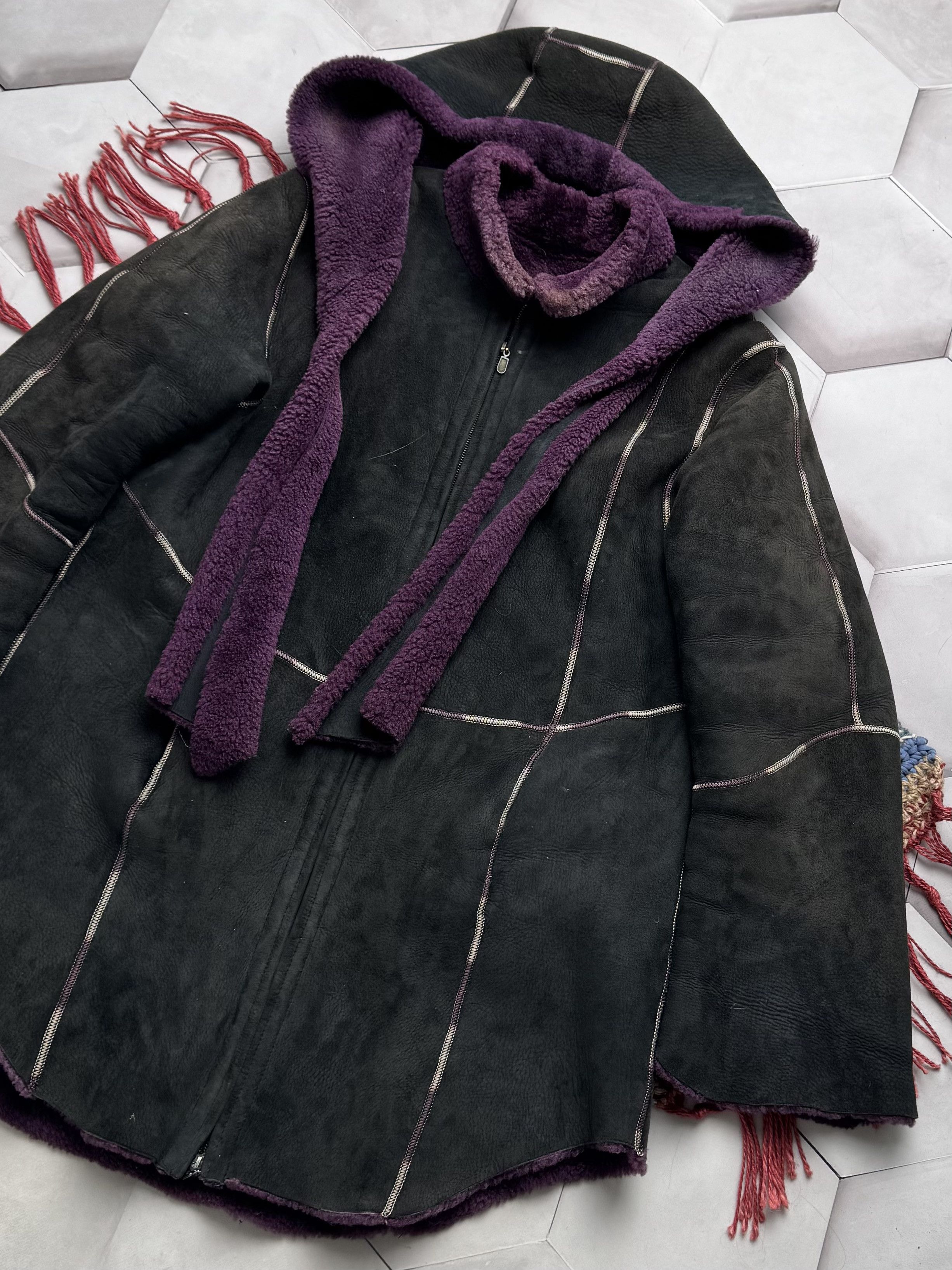 Vintage Vintage Real Sheepskin Coat (E4) Size M / US 6-8 / IT 42-44 - 3 Thumbnail