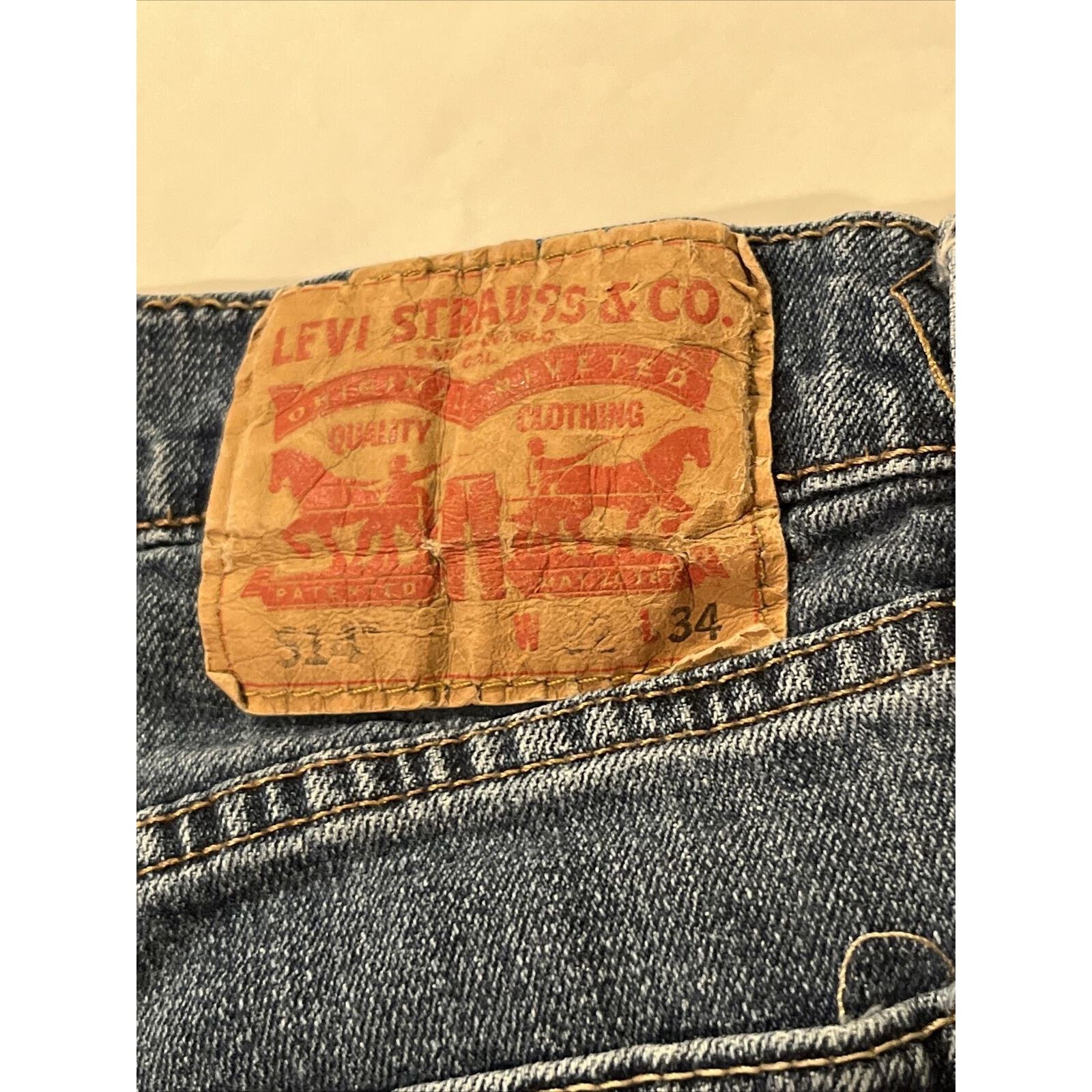 Levi's Levi's 514 Slim Straight Fit Jeans Men's 30x31 Blue Denim Size US 30 / EU 46 - 2 Thumbnail