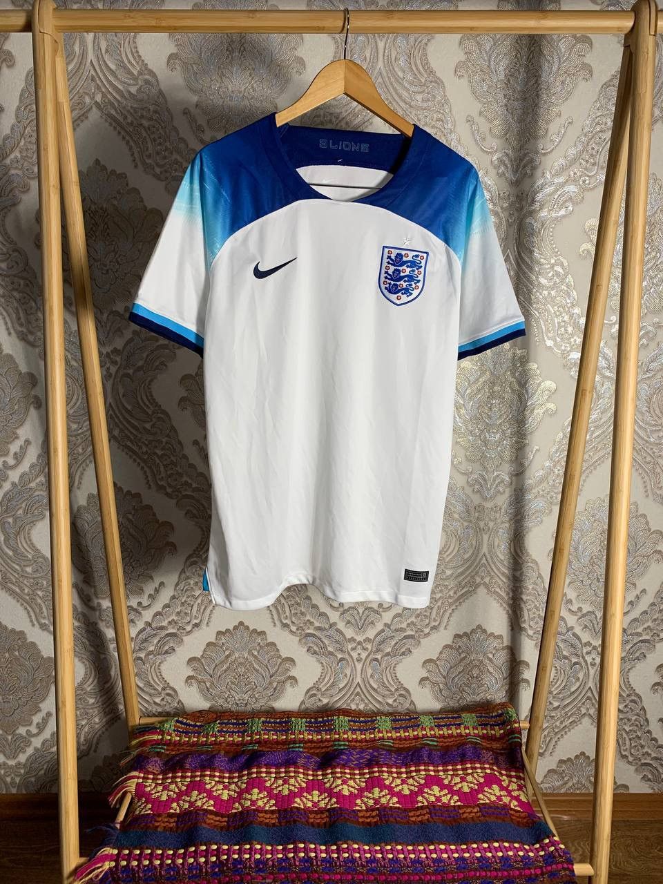 Nike × Vintage VERY RARE ENGLAND SOCCER JERSEY BLOKECORE RETRO Y2K DRILL Size US XL / EU 56 / 4 - 1 Thumbnail