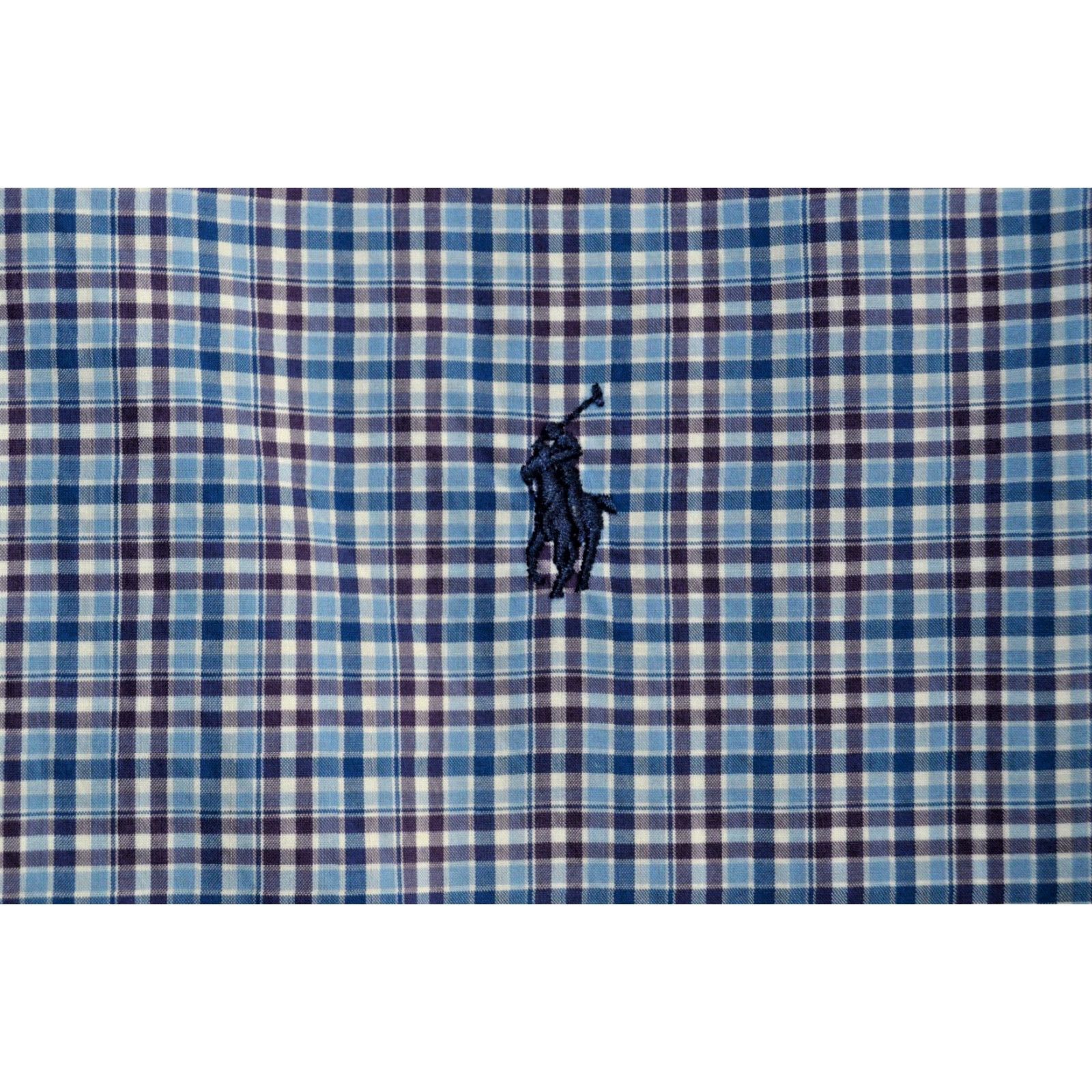 Polo Ralph Lauren Polo Ralph Lauren Shirt Men L/S Classic Fit Stretch Cotton XXL Blue Plaid Button-Up Size US XXL / EU 58 / 5 - 4 Thumbnail