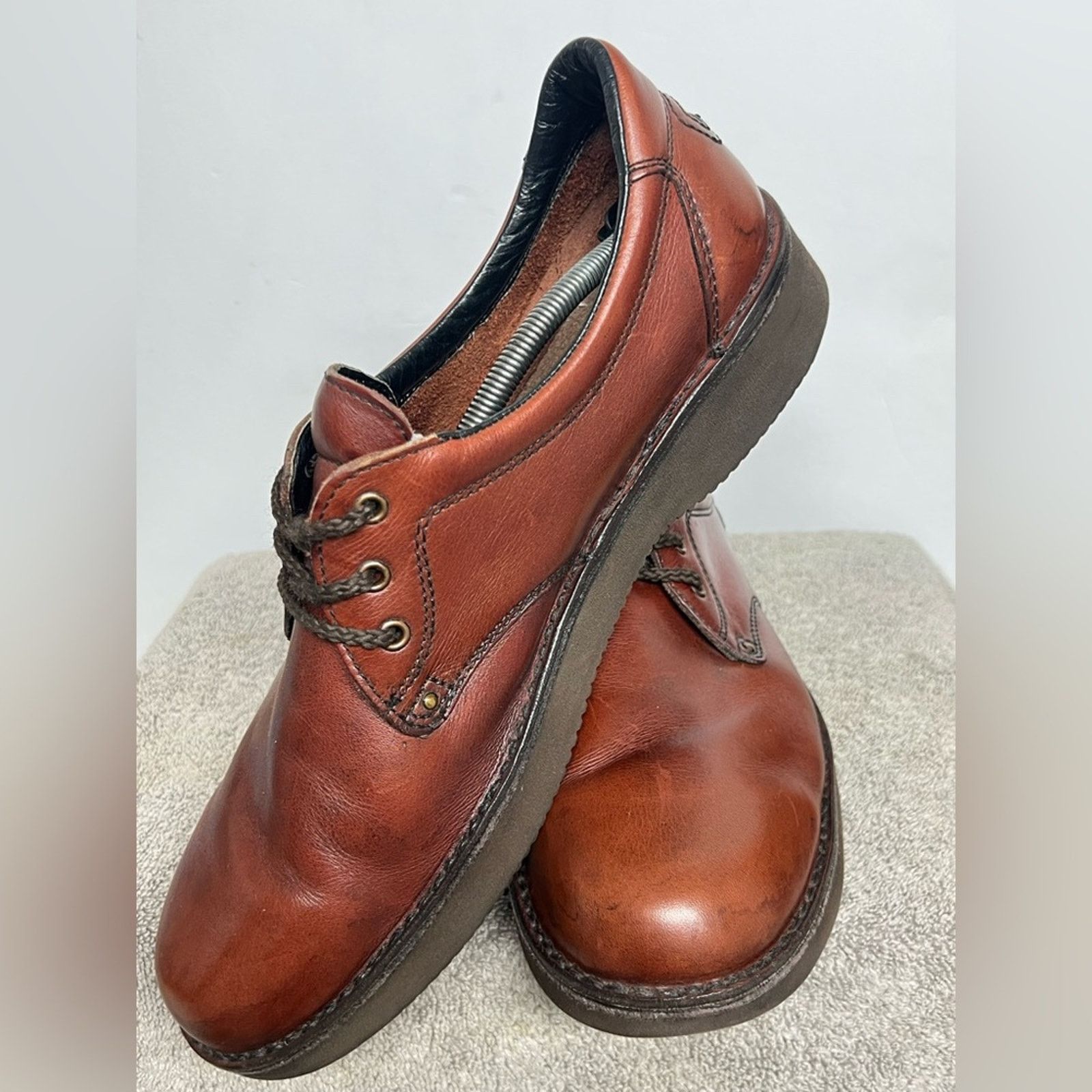 Rockport RocSports by Rockport Mens Oxford Shoes Cognac Vibram 13 M Size US 13 / EU 46 - 4 Thumbnail