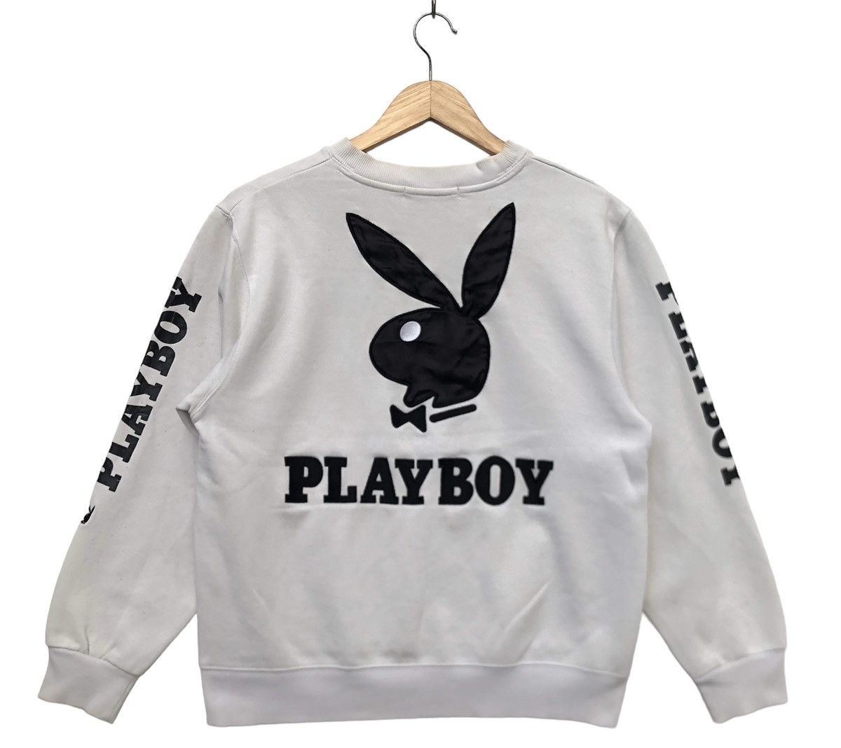 Playboy Vintage 90s Playboy Bunny Logo Embroidered Sweatshirt | XS Size US XS / EU 42 / 0 - 2 Thumbnail