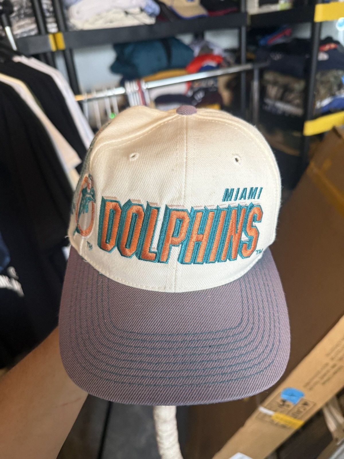 Sports Specialties Miami Dolphins Vintage NFL Sports Specialties SnapBack Hat Size ONE SIZE - 2 Thumbnail