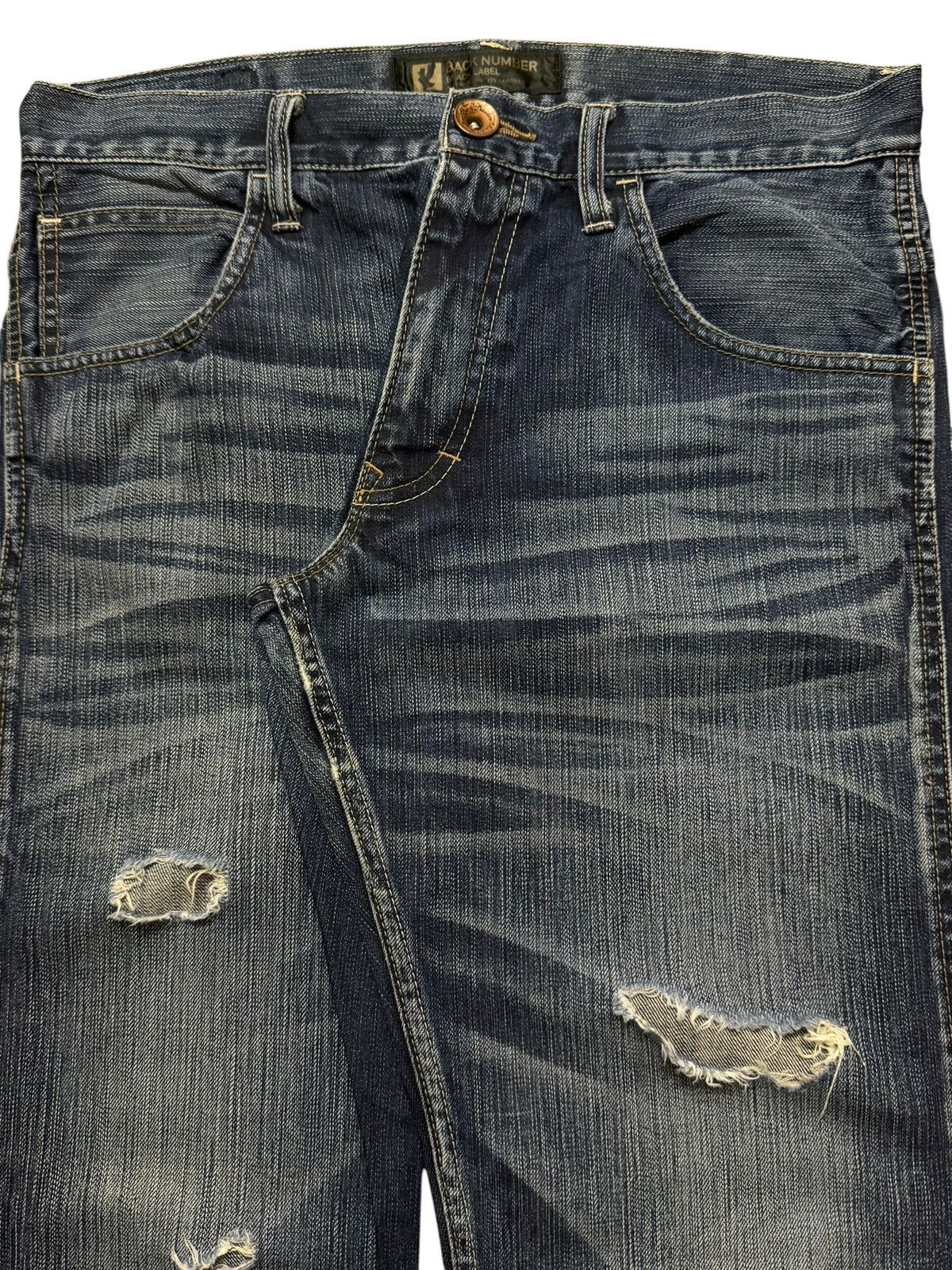 Hysteric Glamour Vintage Y2K Japanese Brand Faded Wash Whiskers Distressed Size US 32 / EU 48 - 3 Thumbnail