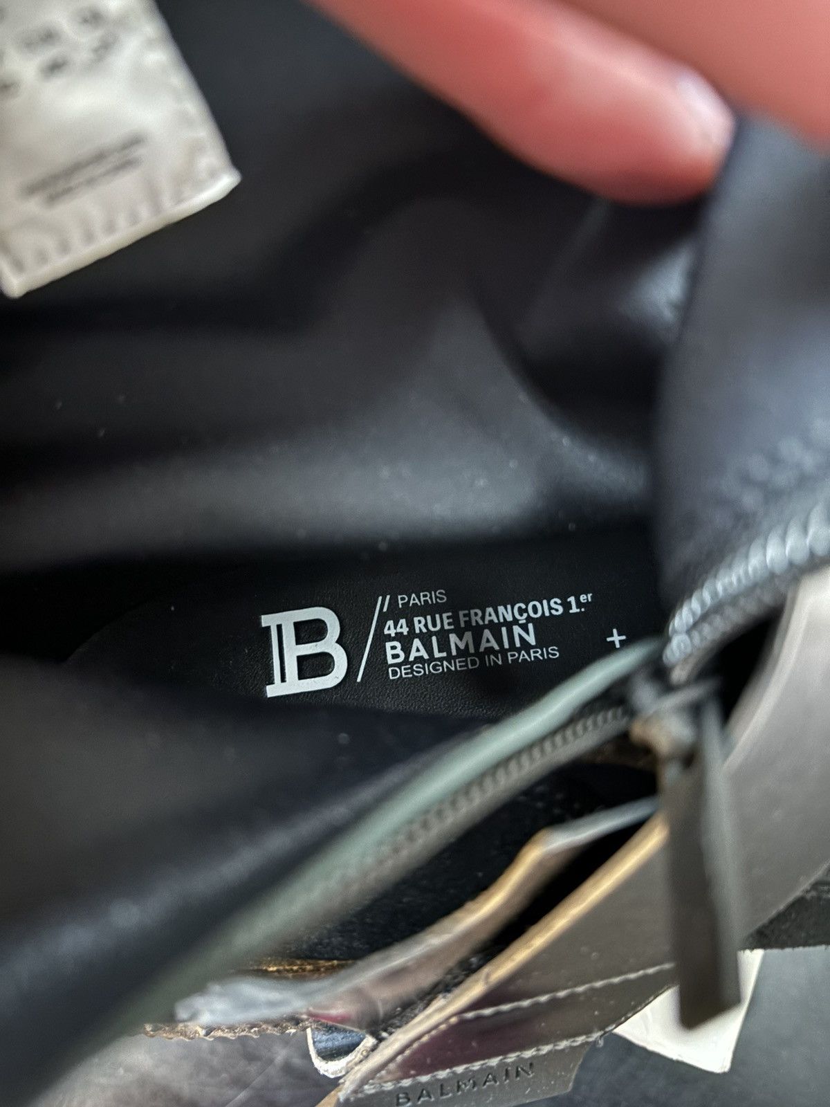 Balmain Balmain B Bold High Top Double Strap Grip Metallic Sneakers Size US 13 / EU 46 - 7 Thumbnail