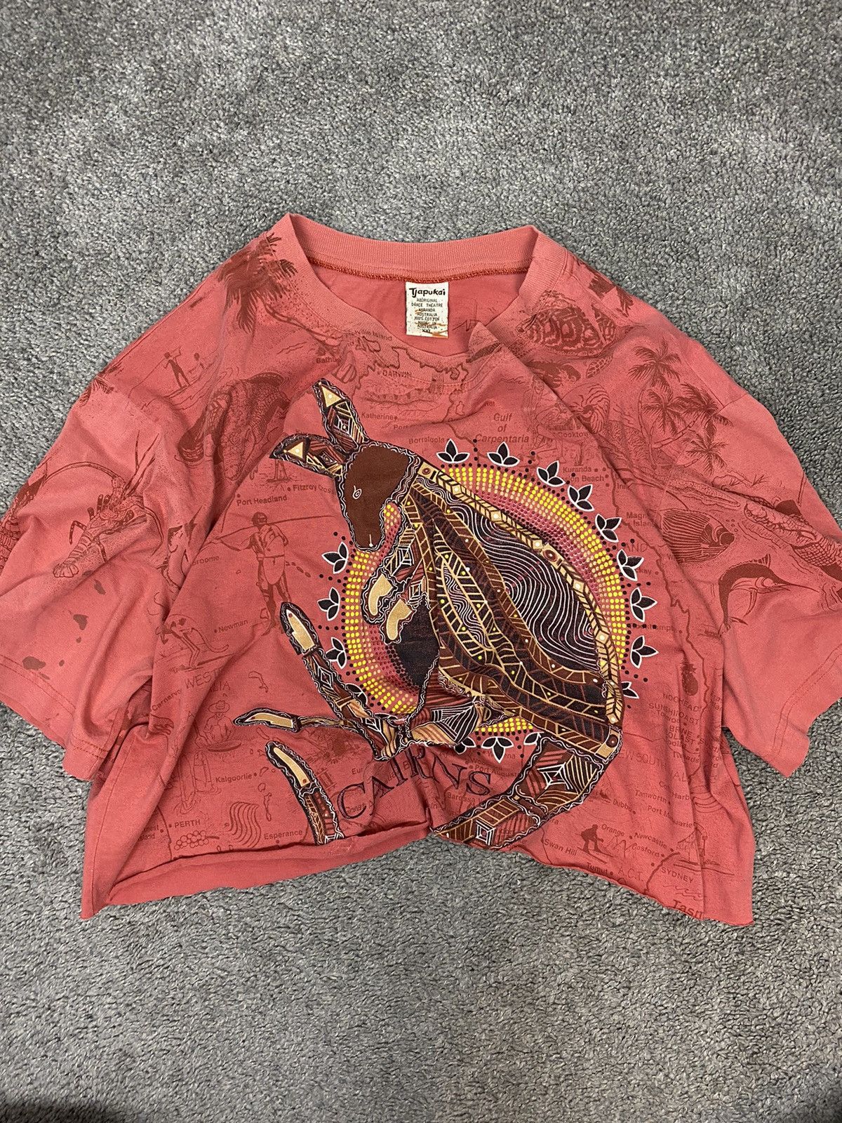 Vintage Vintage tribal cropped tshirt Size US XXL / EU 58 / 5 - 1 Thumbnail