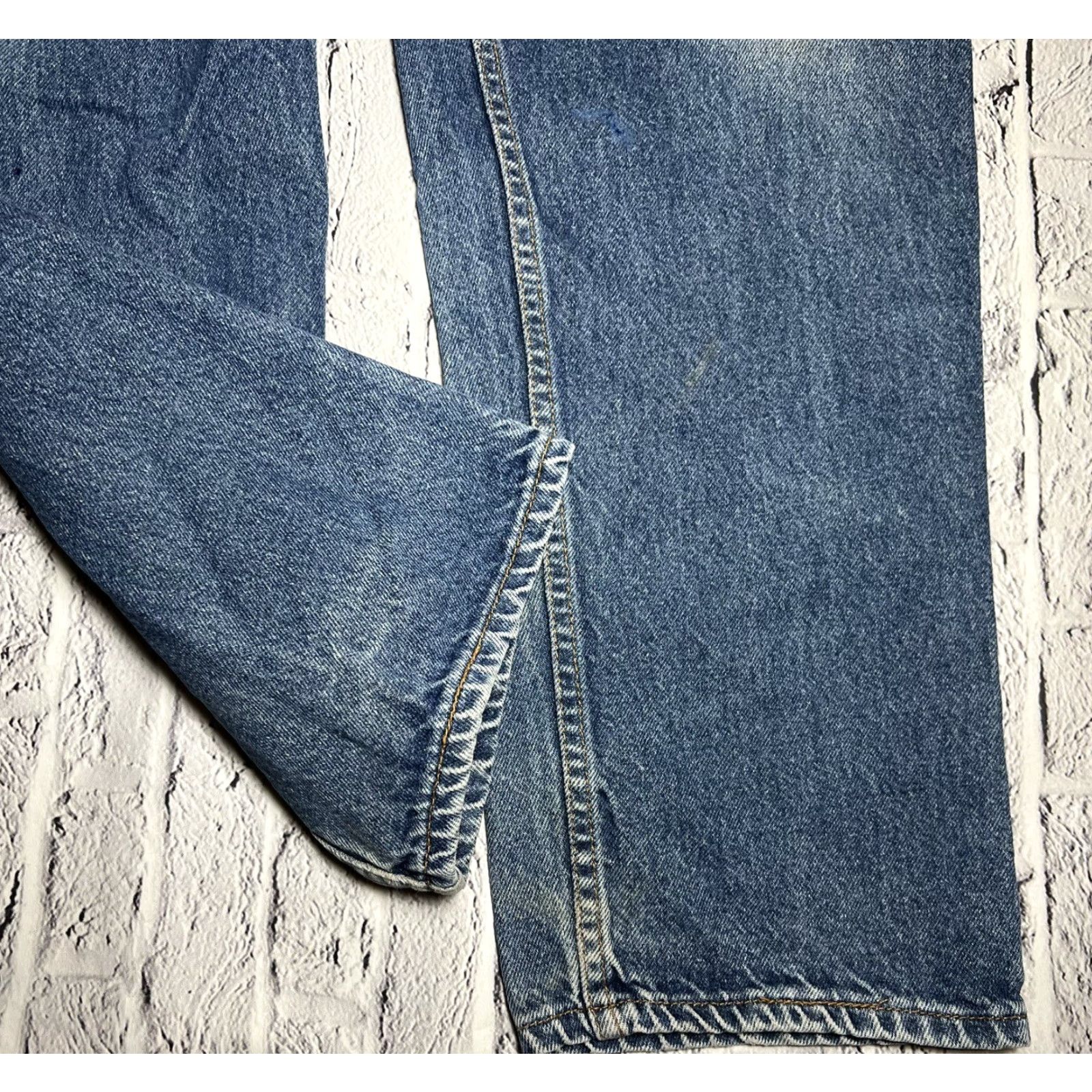 Levi's VINTAGE Levi's Jeans Blue Denim White Tab 575 Made in USA 38 X 34 Mens Size US 38 / EU 54 - 7 Thumbnail