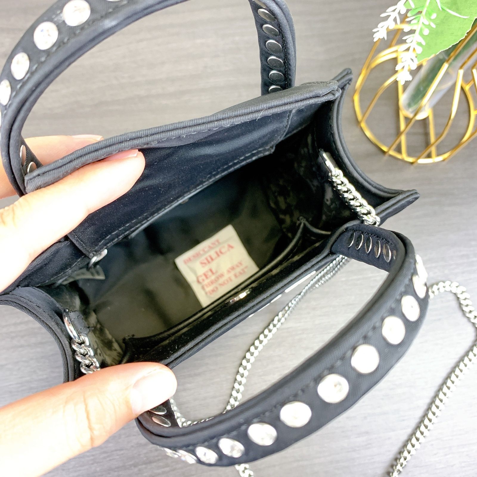 Karl Lagerfeld Karl Lagerfeld LH3DE8CR IKONS MINI SATCHEL CHAIN ​​Black Size ONE SIZE - 7 Thumbnail