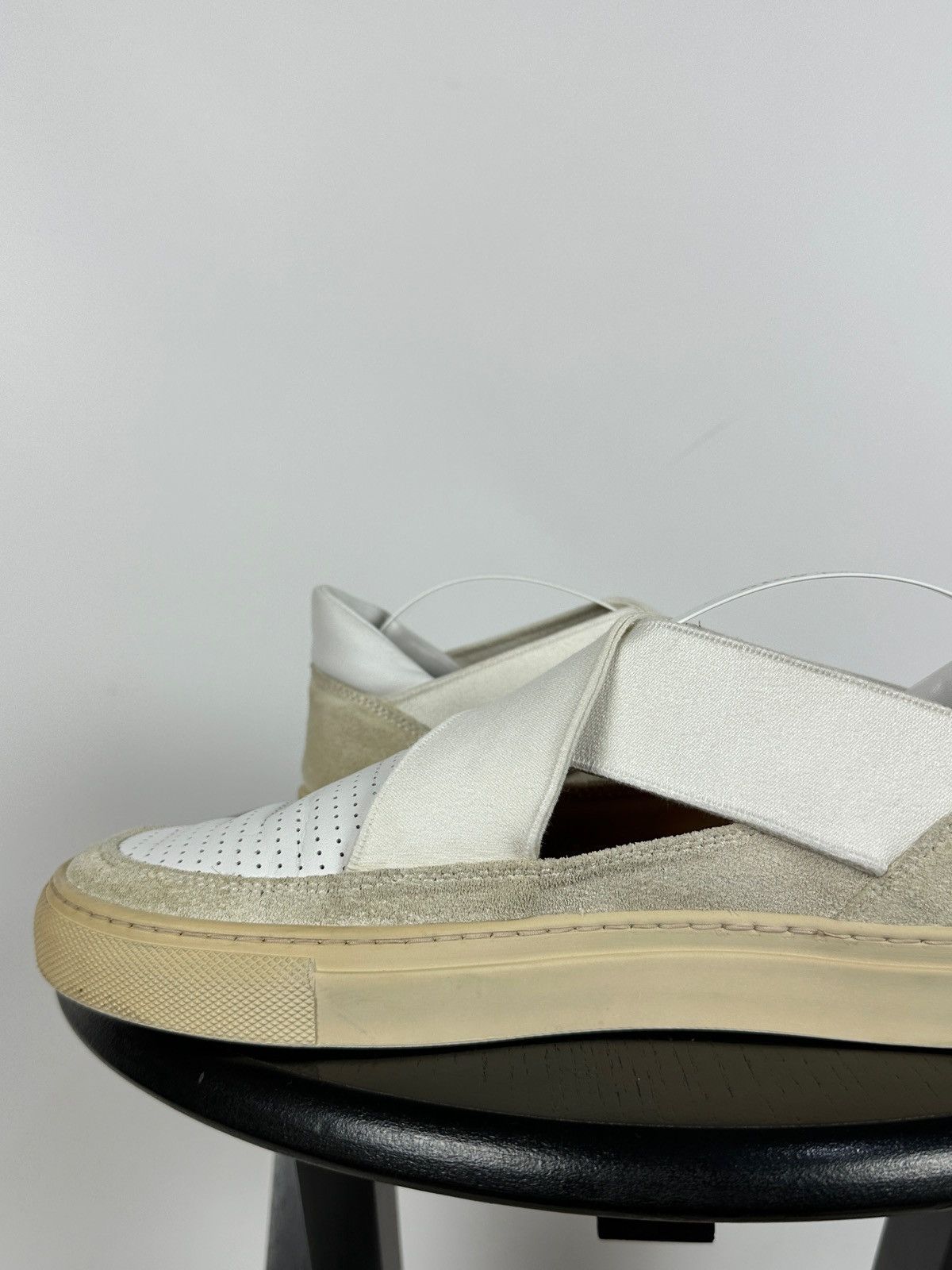 Dries Van Noten Dries Van Noten White Leather Slip-On Shoes Size US 7.5 / IT 37.5 - 18 Thumbnail
