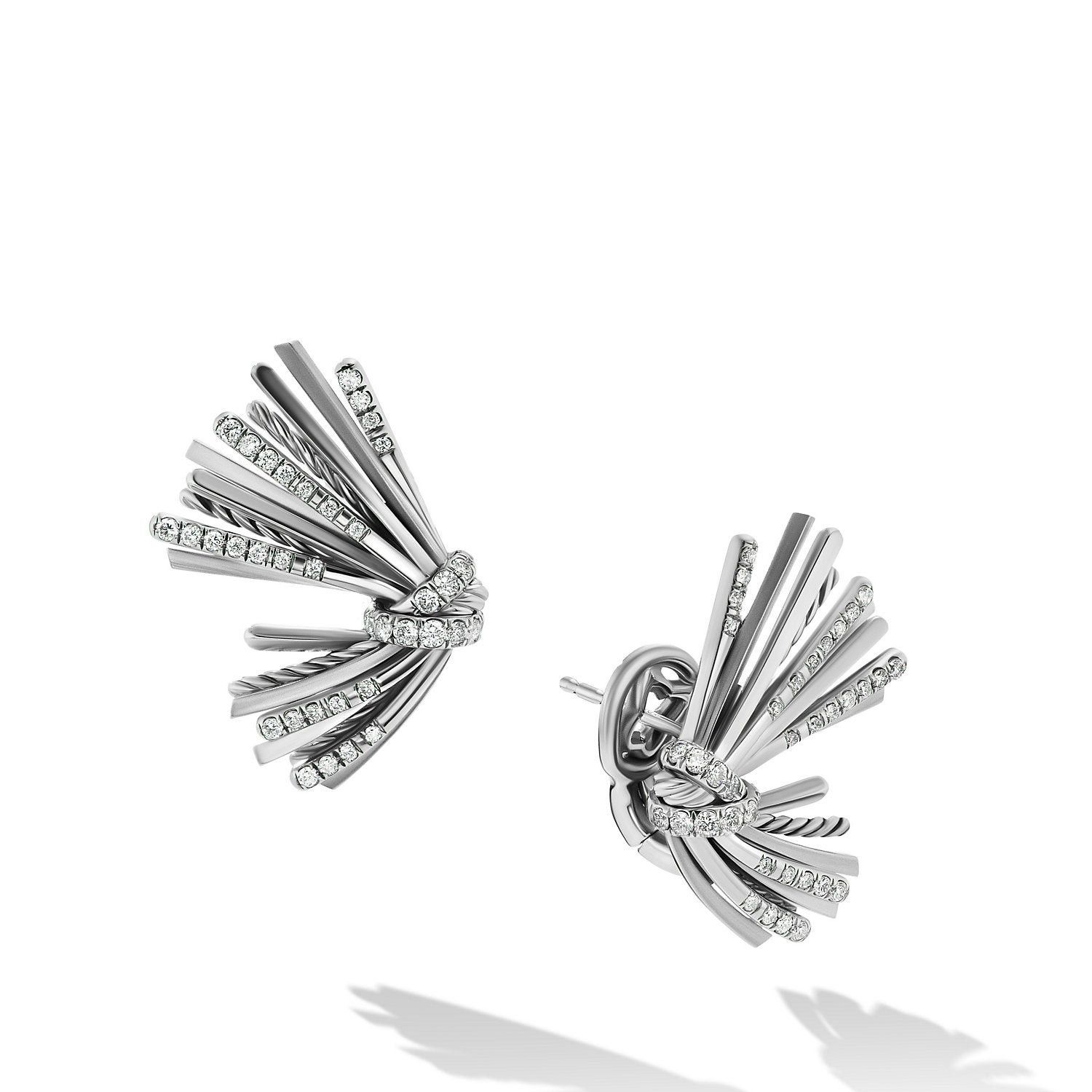 David Yurman o1w1db10525 E17251D Earrings in Silver with Pave Diamond Size ONE SIZE - 1 Preview
