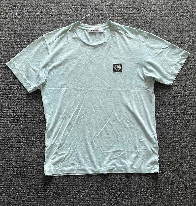 Stone Island Stone Island Light Blue Short Sleeve T-Shirt-yf Size US M / EU 48-50 / 2 - 1 Thumbnail