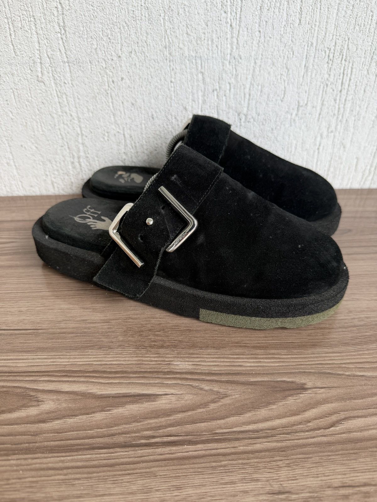 Off-White Suede virgil Abloh sponge clogs Size US 8 / EU 41 - 3 Thumbnail