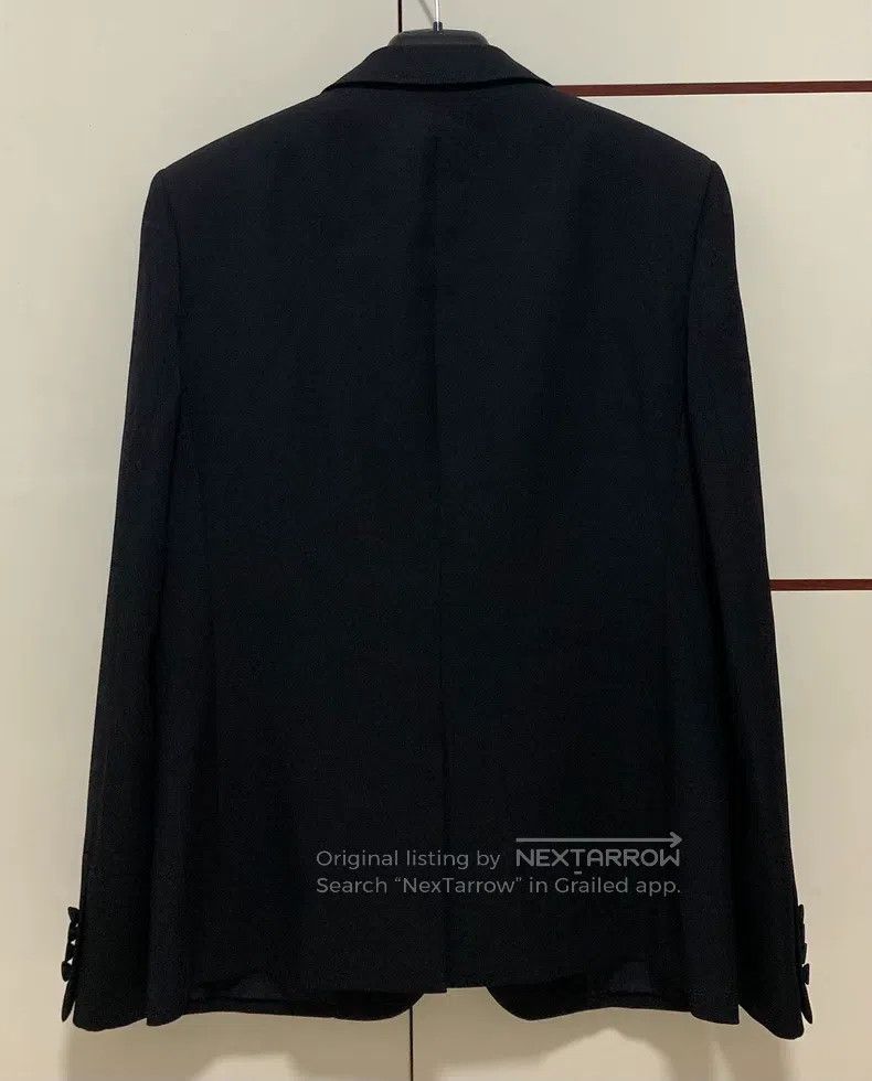Saint Laurent Paris Saint Laurent Paris Black Peak Lapel Smoking Suit Size US M / EU 48-50 / 2 - 2 Thumbnail