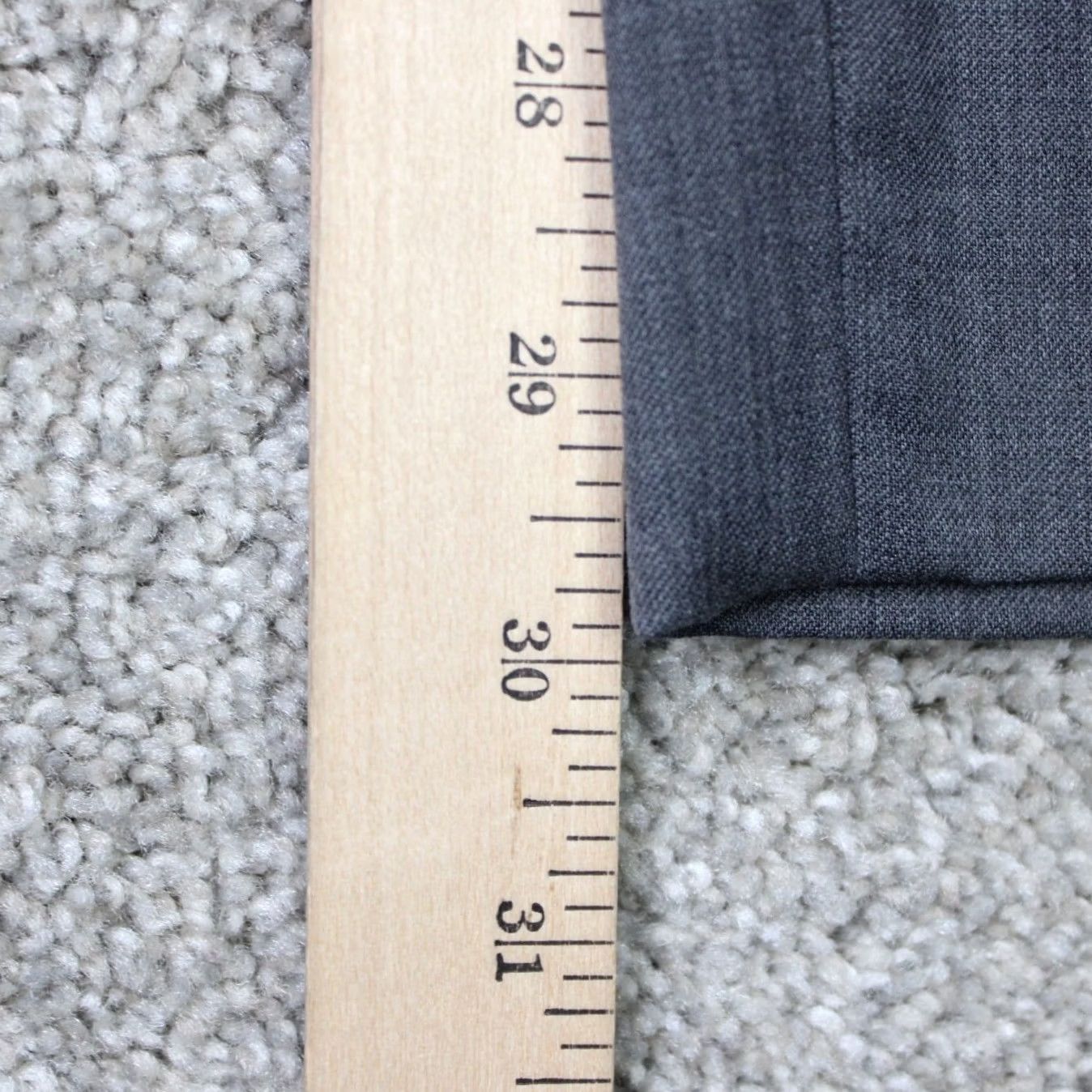 Joseph Abboud Joseph Abboud Pants Mens 34x30 Gray Wool Flat Front Straight Leg Dress Pants XS? Size US 34 / EU 50 - 3 Thumbnail