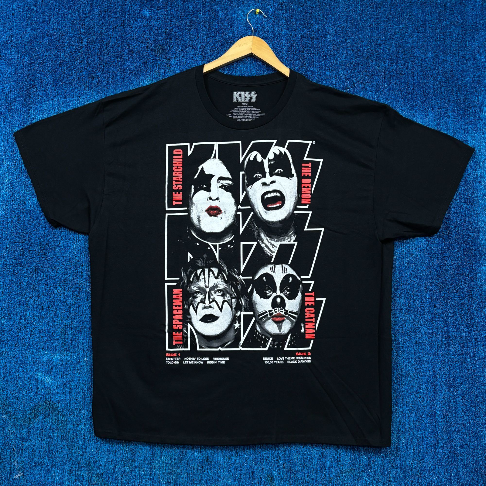 KISS Kiss Self-Titled Debut Album Artwork Glam Metal Band Tee 3XL Size US XXL / EU 58 / 5 - 1 Thumbnail