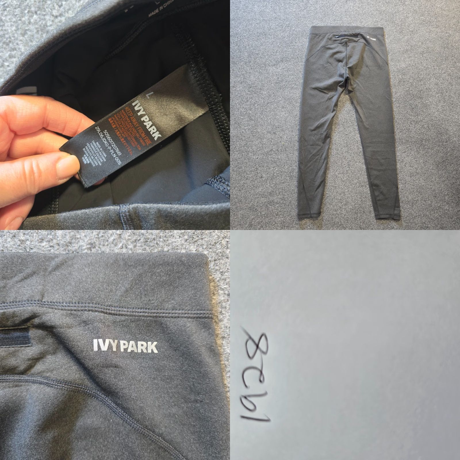 Ivy Park VINTAGE Ivy Park Leggings Womens Size Large Gray Stretch Ankle Pants Athletic Casual Size 36" / US 14 / IT 50 - 8 Thumbnail